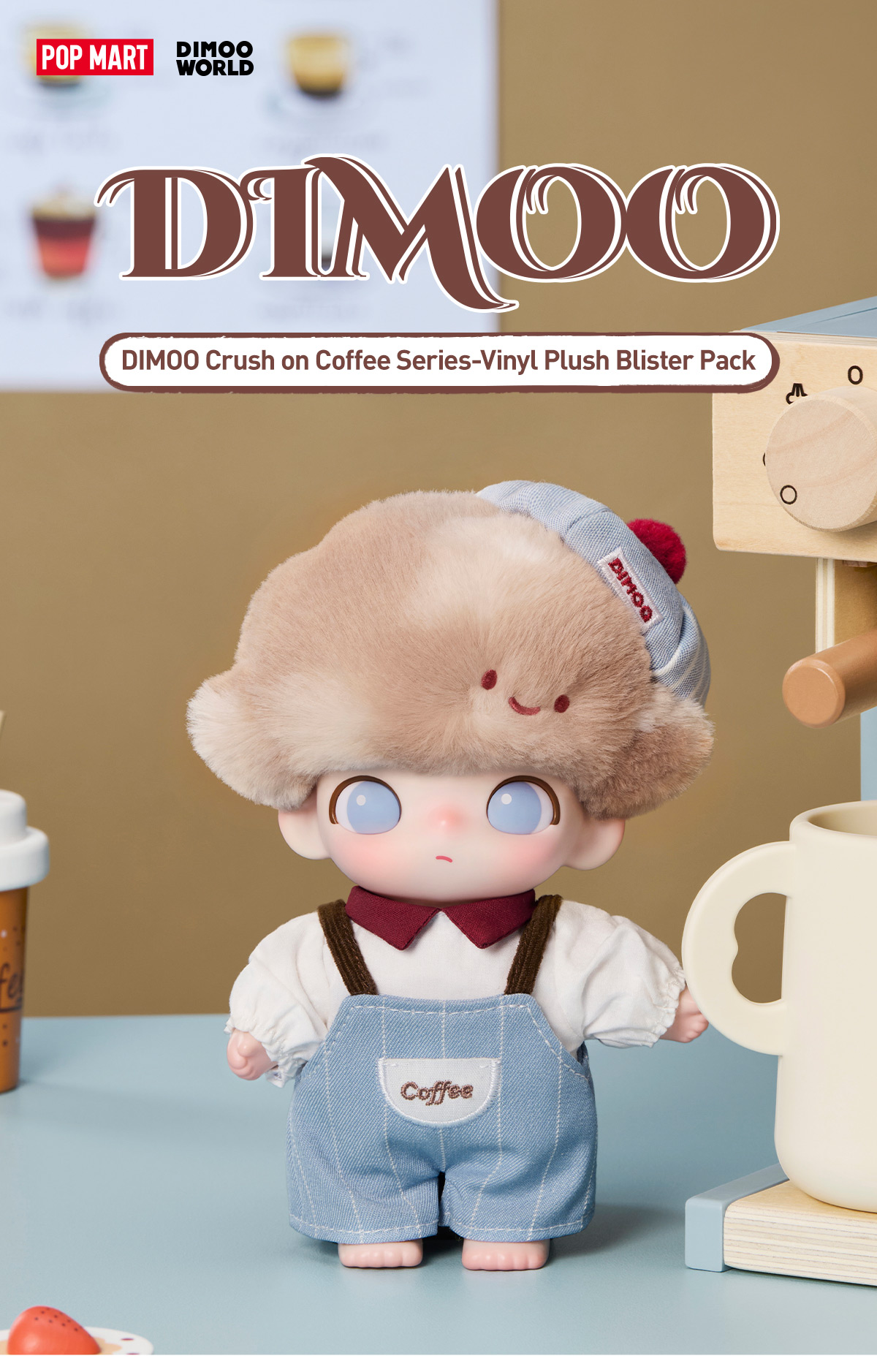 DIMOO Crush on Coffee Series-Vinyl Plush Blister Pack - POP