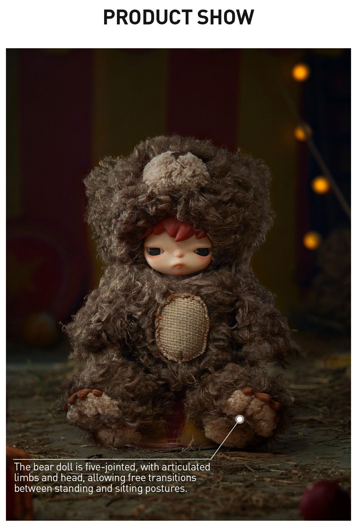 POPMART Hirono Bear ぬいぐるみ Hirono Bear Vinyl Plush Doll - POP MART (United States)