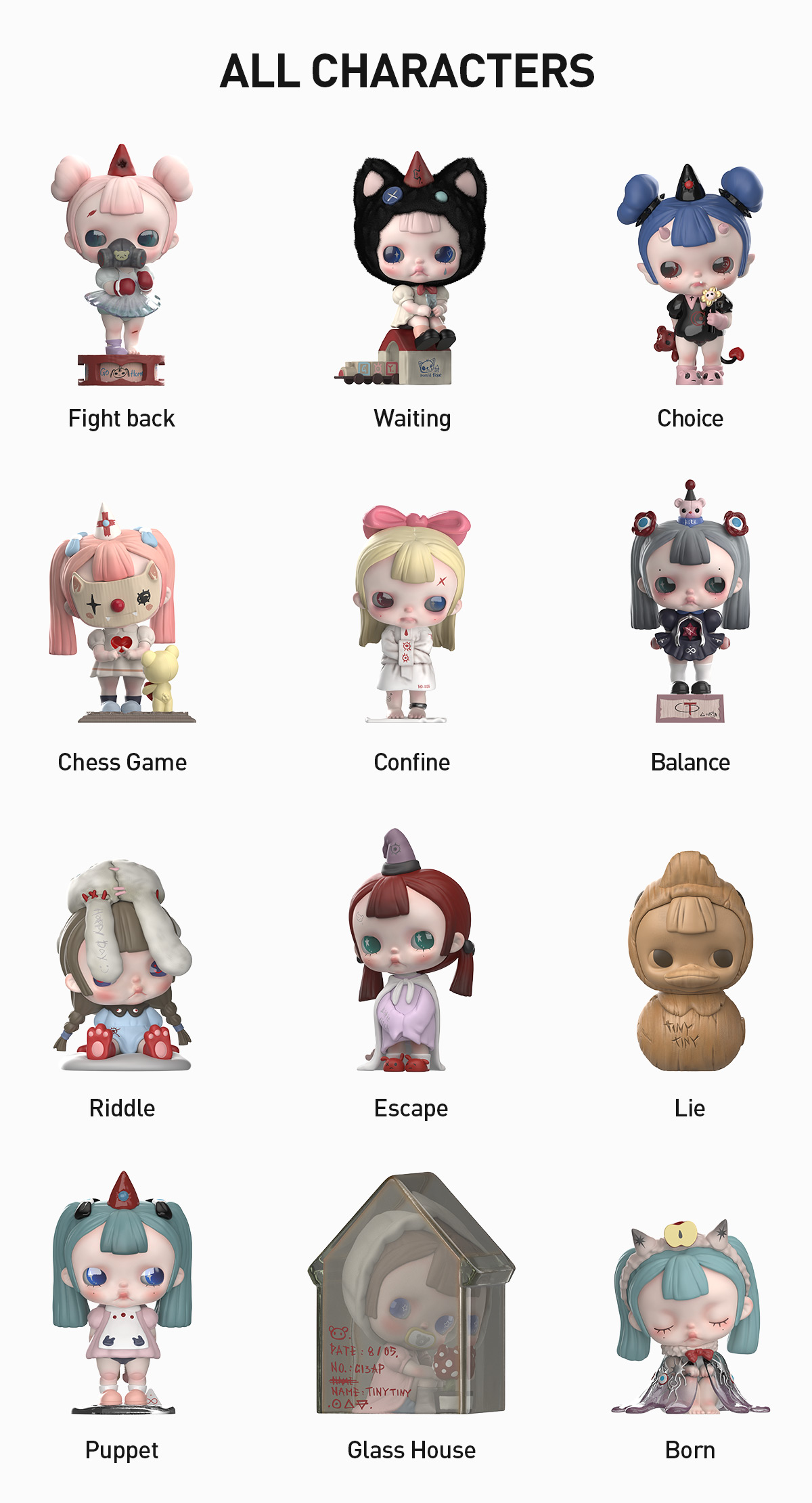 POPMART TINYTINY プロローグ シリーズ　ポップマート TINYTINY-PROLOGUE SERIES FIGURES - POP MART (United States)
