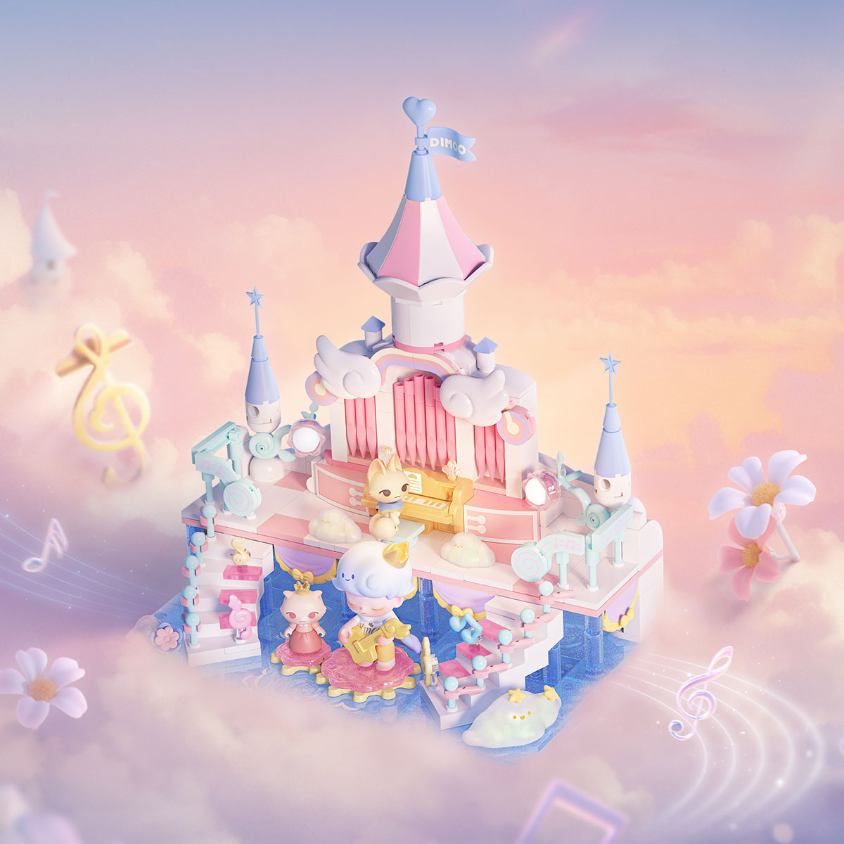 DIMOO Dream Melody シリーズブロックフィ ギュア Dream DIMOO Dream Melody シリーズブロックフィギュア Dream