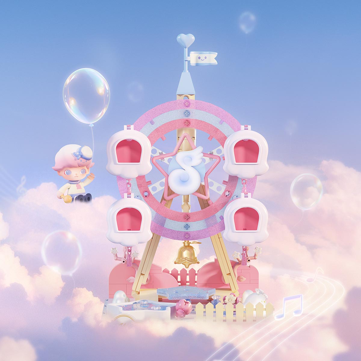 DIMOO Dream Melody シリーズブロックフィ ギュア Dream DIMOO Dream Melody シリーズブロックフィギュア Dream
