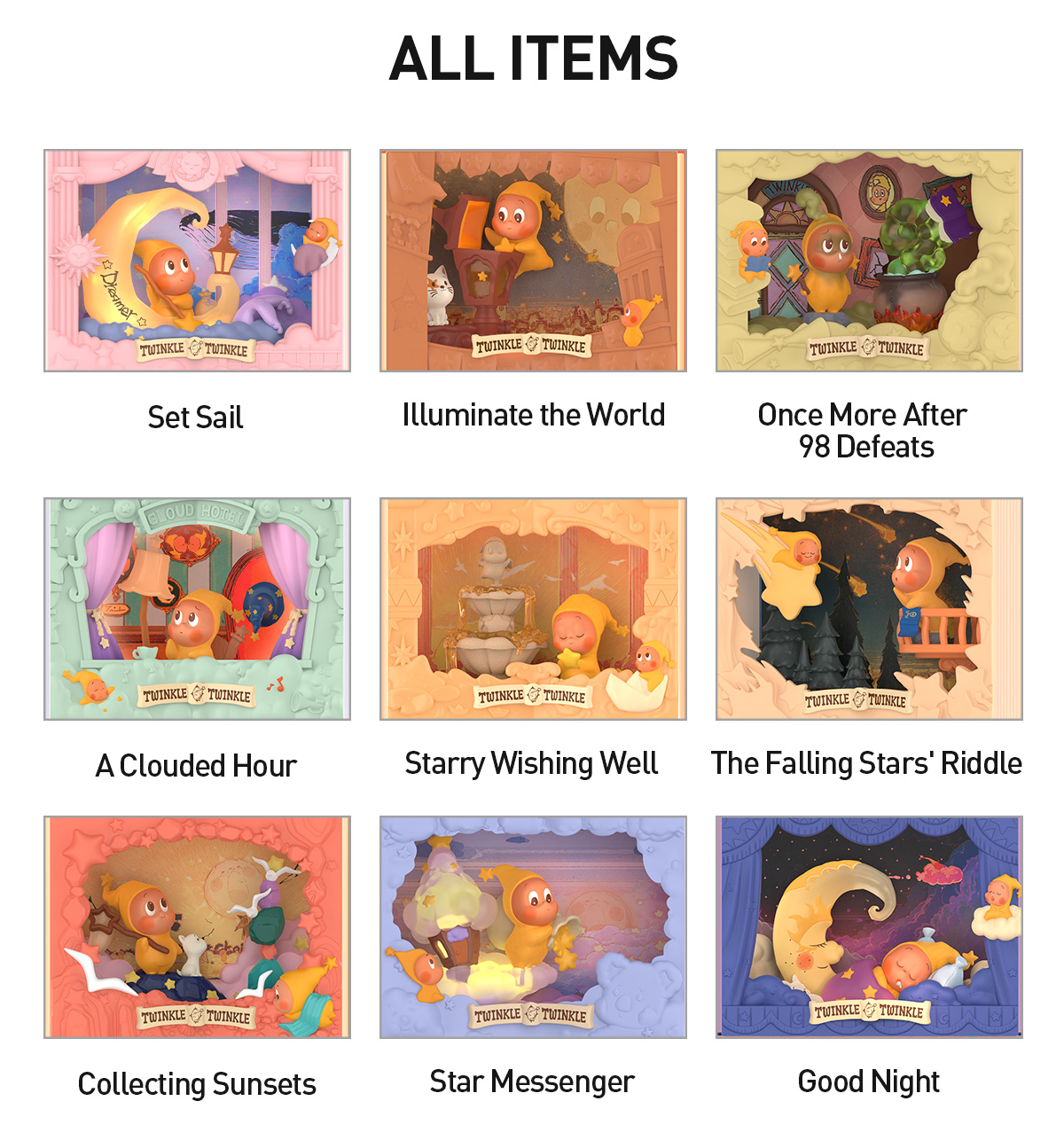 Twinkle Twinkle Light Up Series Scene Sets - POP MART