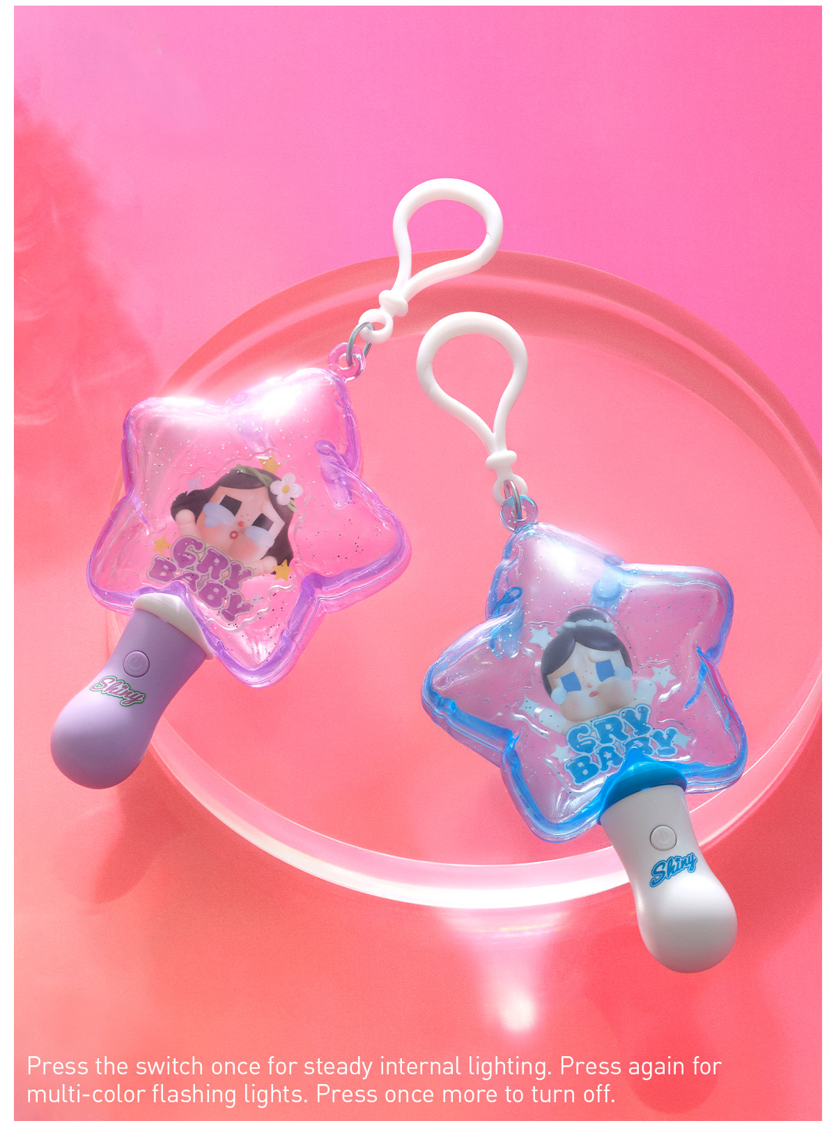 CRYBABY SHINY SHINY Series-Luminous Pendant Blind Box - POP