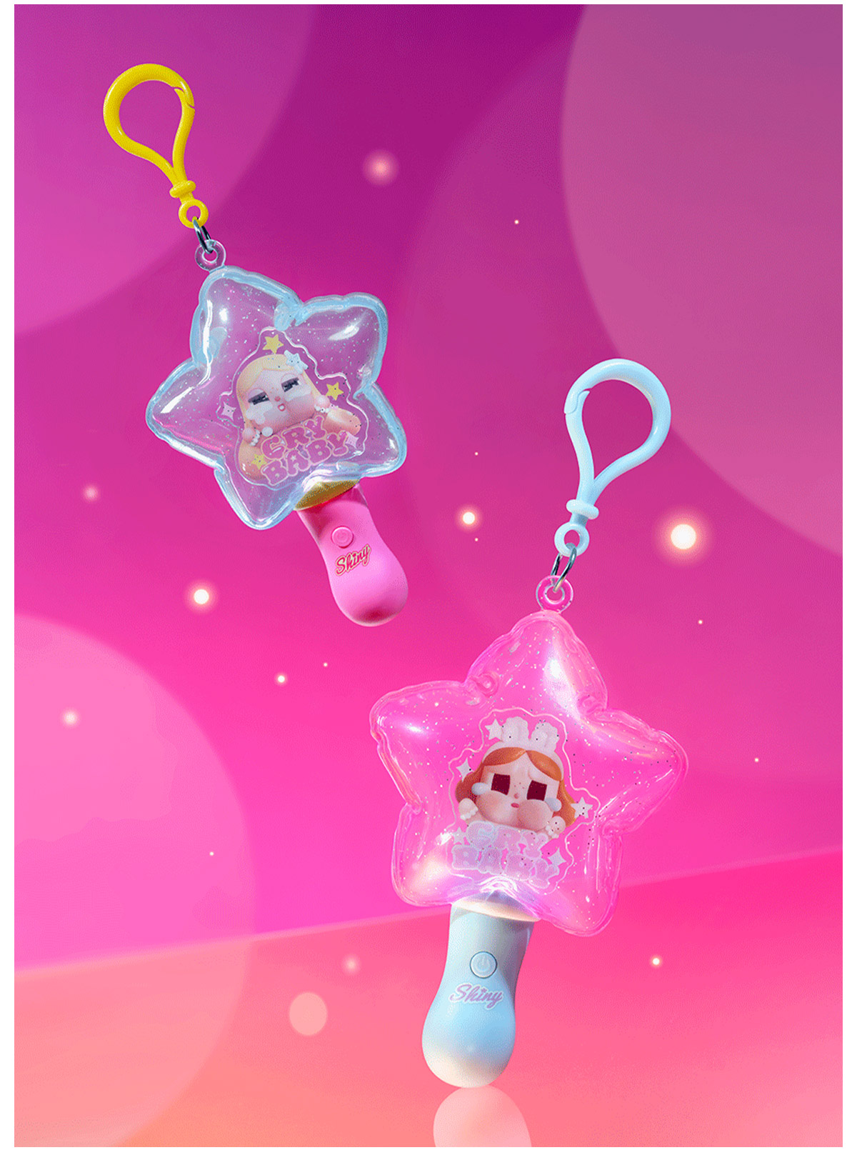 POP MART　CRYBABY SHINYルミナスペンダント　2個 CRYBABY SHINY SHINY Series-Luminous Pendant Blind Box - POP