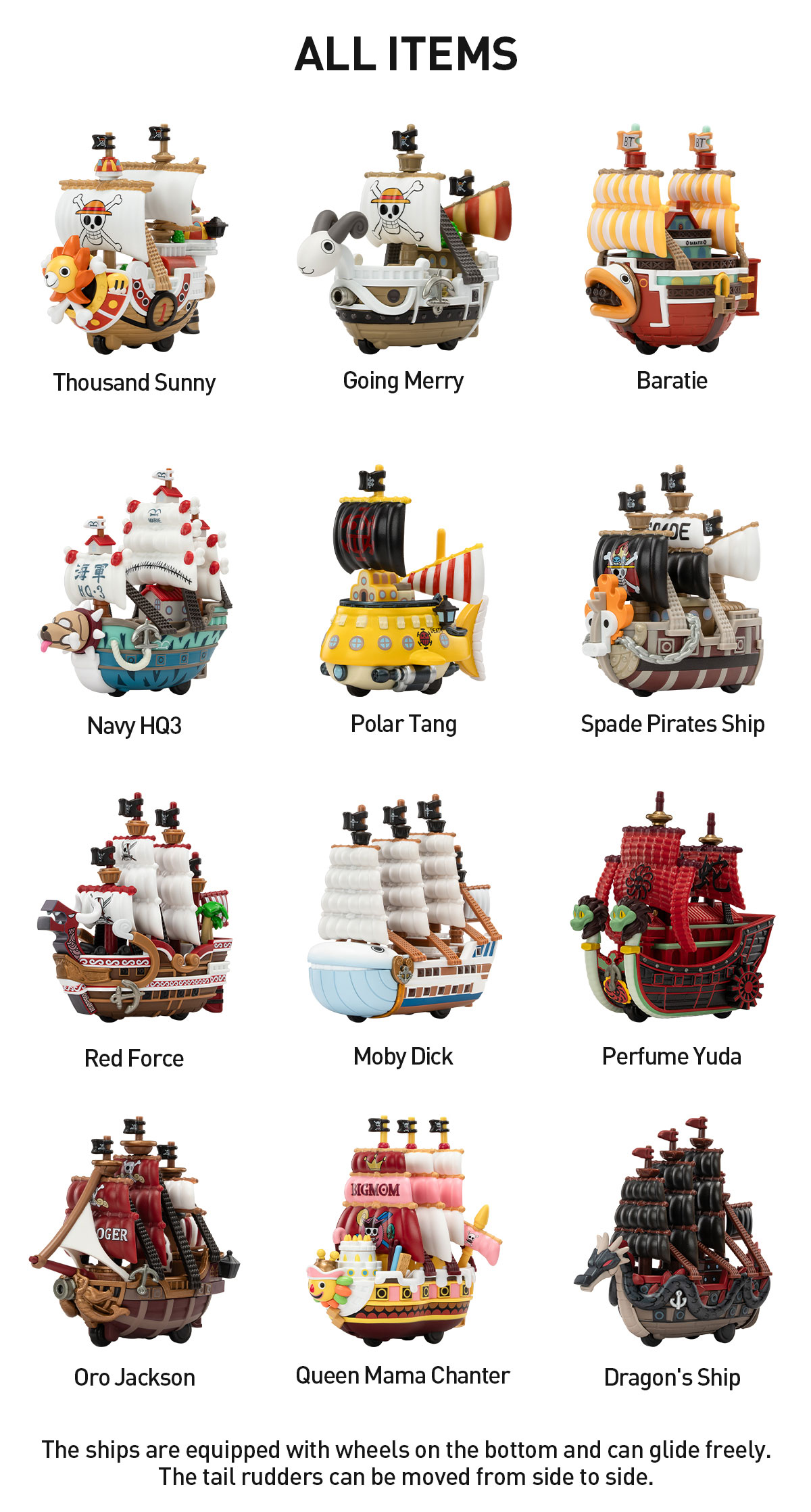 POP MART One Piece グランド ライン シリーズ One Piece - The Grand Line Series Vehicles - POP MART