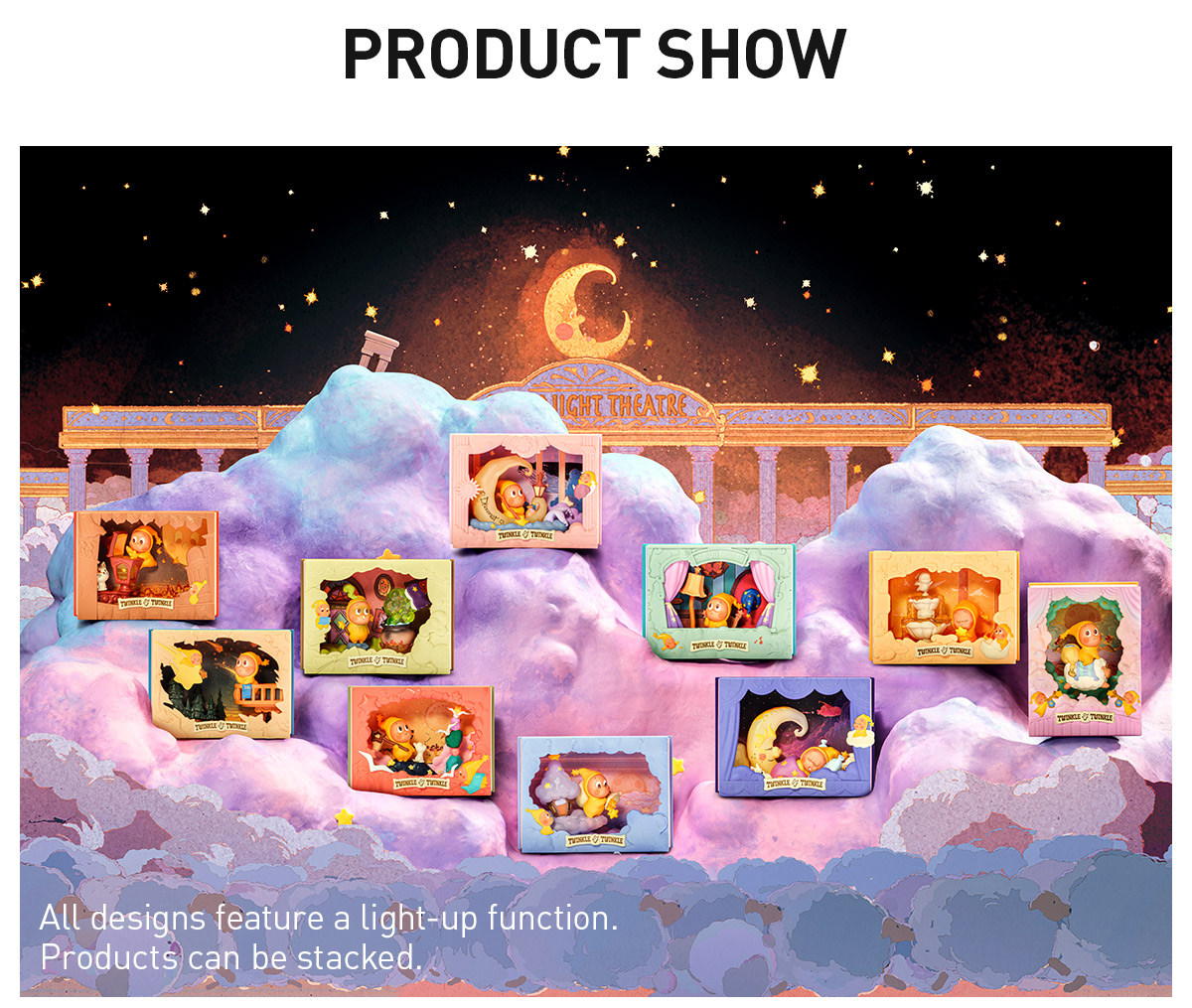 POP NOW:Twinkle Twinkle Light Up Series Scene Sets - POP MART