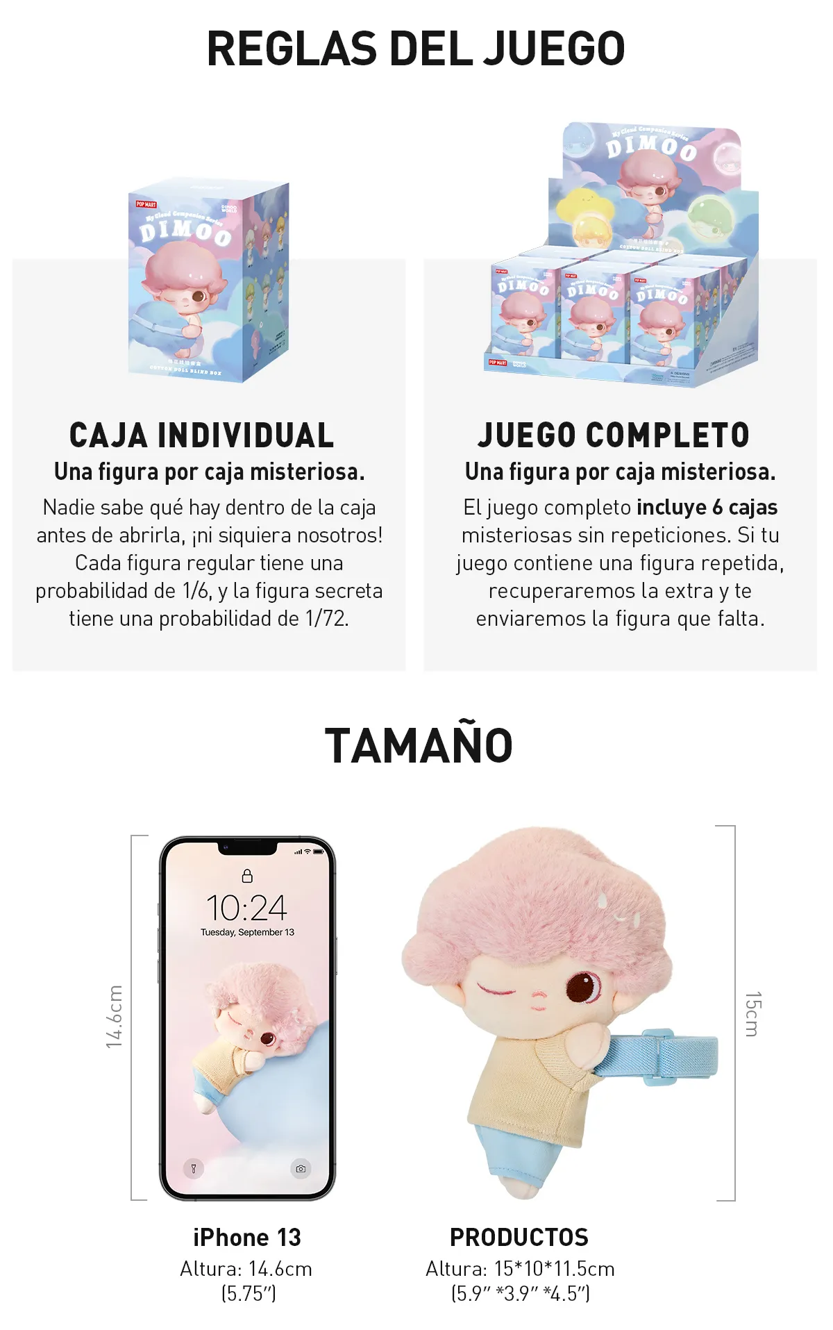 DIMOO – Colección “Cloud Companion” Cajas misteriosas de Peluches