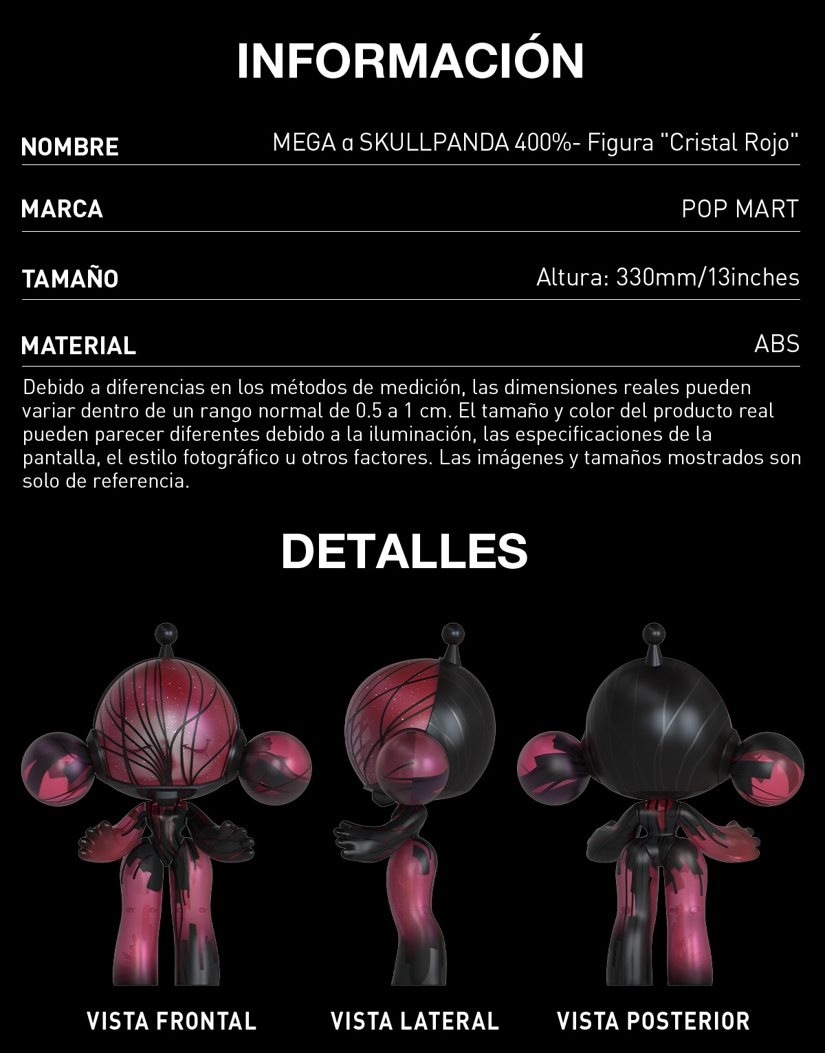 POPMART MEGA αSKULLPANDA 400%RED CRYSTAL MEGA α SKULLPANDA 400% Red Crystal - POP MART (Canada)