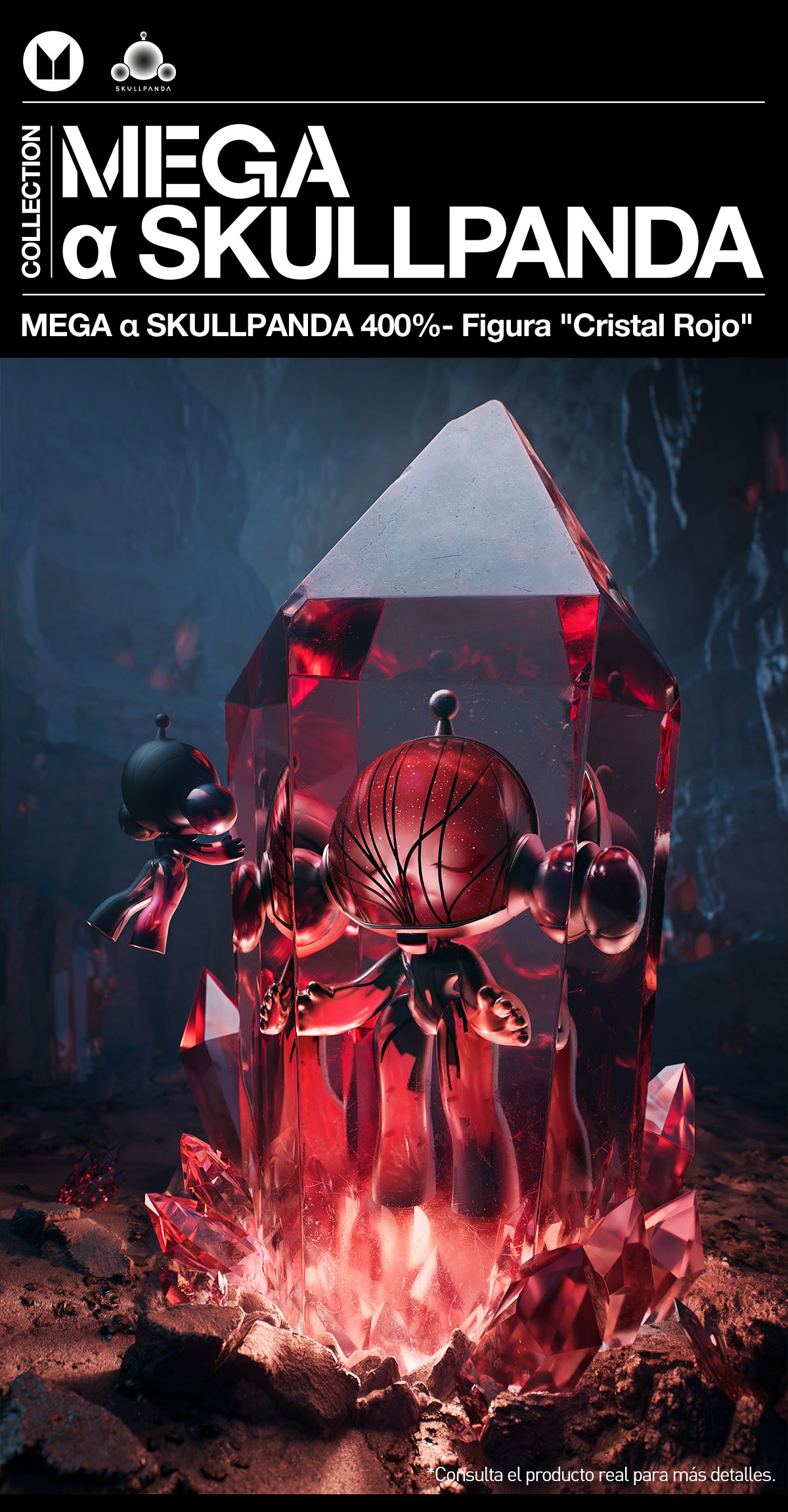 MEGA α SKULLPANDA 400%- Figura 