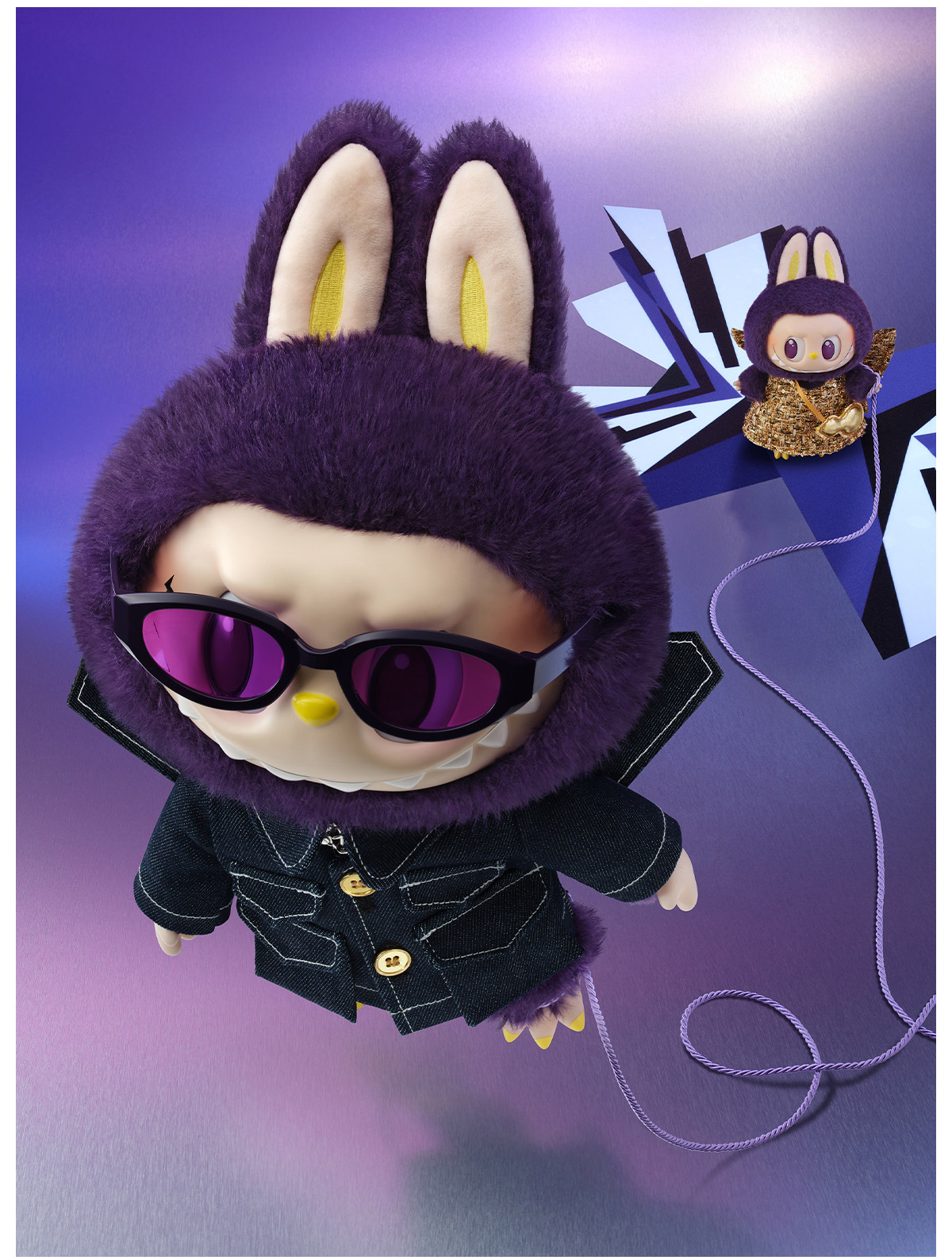 LABUBU × PRONOUNCE – “Wings of Fortune” Llavero de peluche