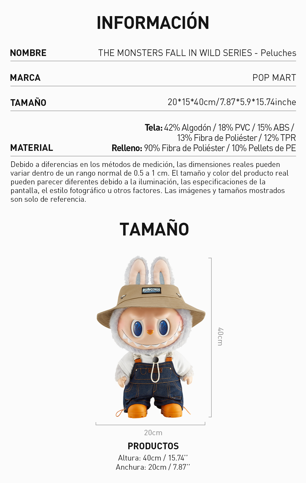 THE MONSTERS FALL IN WILD SERIES - Peluches - POP MART (United States)