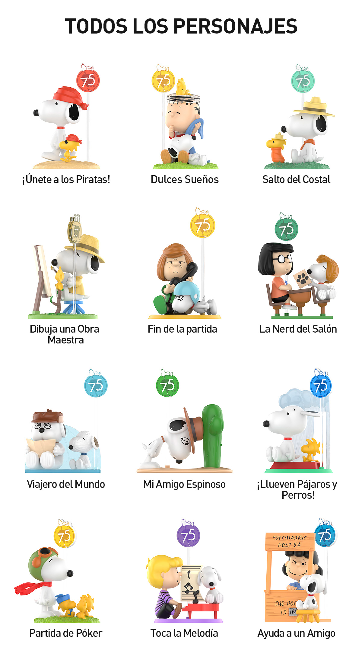 Yu Peanuts&Snoopy Collectibles 5冊セット Snoopy – Cajas Misteriosas de Coleccionables Ed. 75 Aniversario