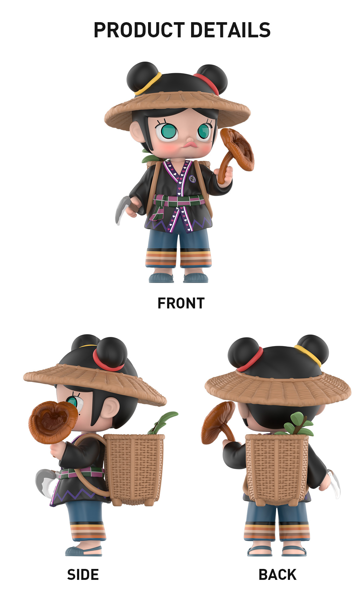 ポップマート モリー チャイニーズ ハーバル リンジー (霊芝) フィギュア MOLLY Chinese Herbal-Ling Zhi Figure - POP MART (United States)