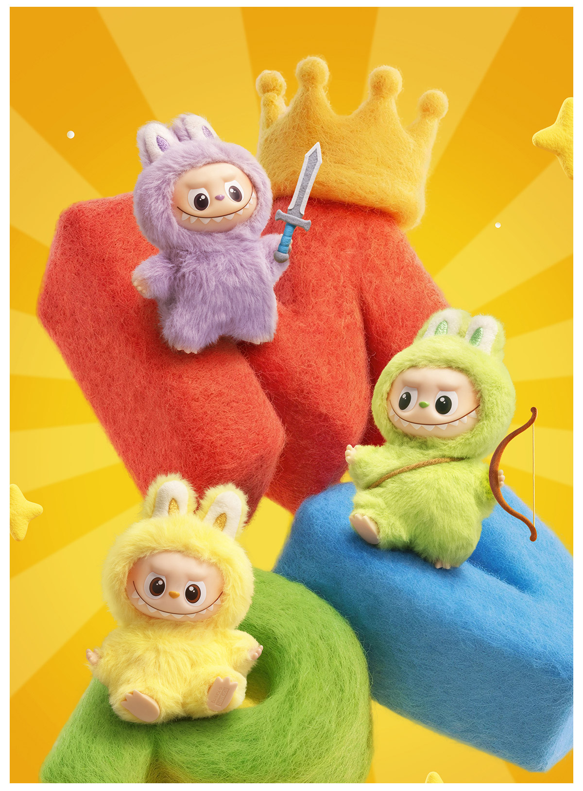 POP NOW:THE MONSTER PIN FOR LOVE SERIES - Vinyl Plush