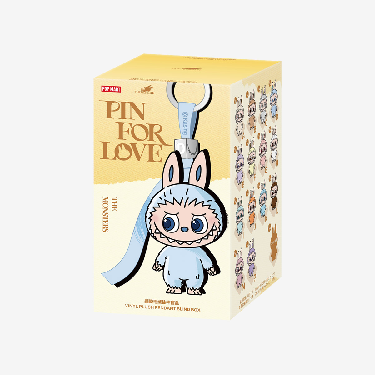 Labubu Vinyl Plush Pendant Blind Box｜Pin for Love Series (A-M