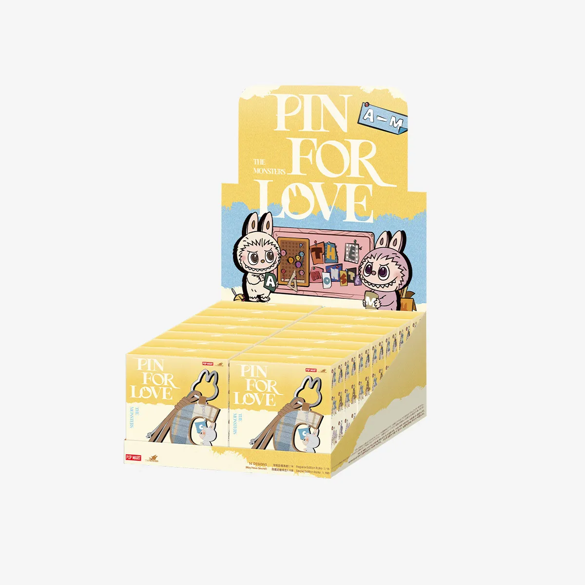 ラブブ Pin for Love Letter Pendant Box(AーM) THE MONSTERS Pin for Love Series- Letter Pendant Blind Box