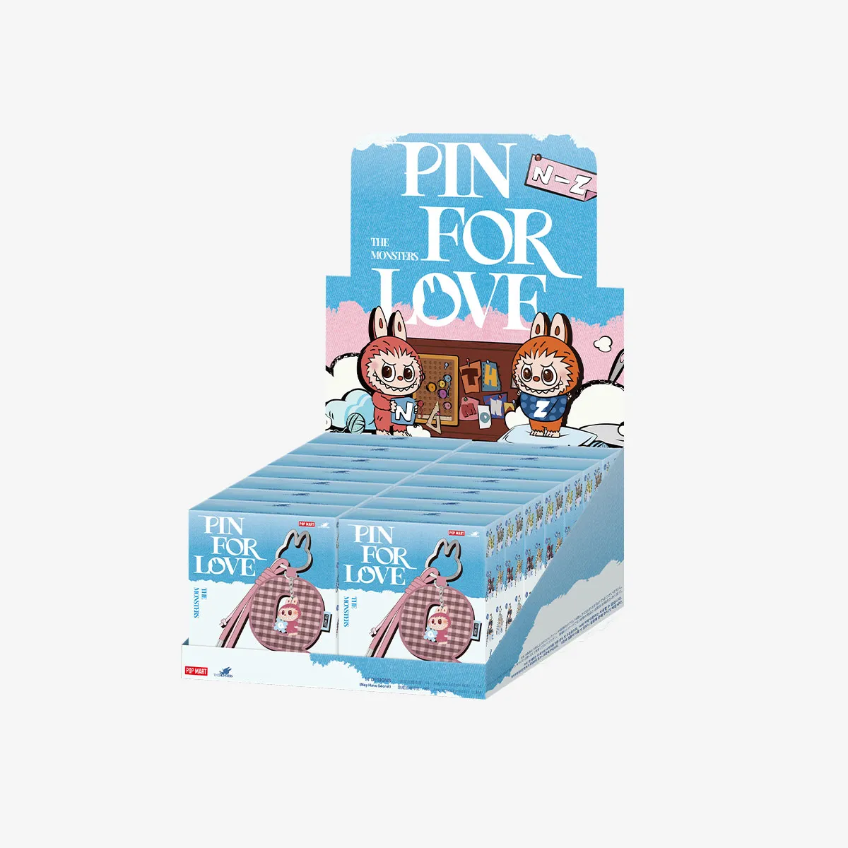 【本物】POP MART THE MONSTERS ラブブ　LOVE THE MONSTERS Pin for Love Series-Vinyl Plush Pendant Blind