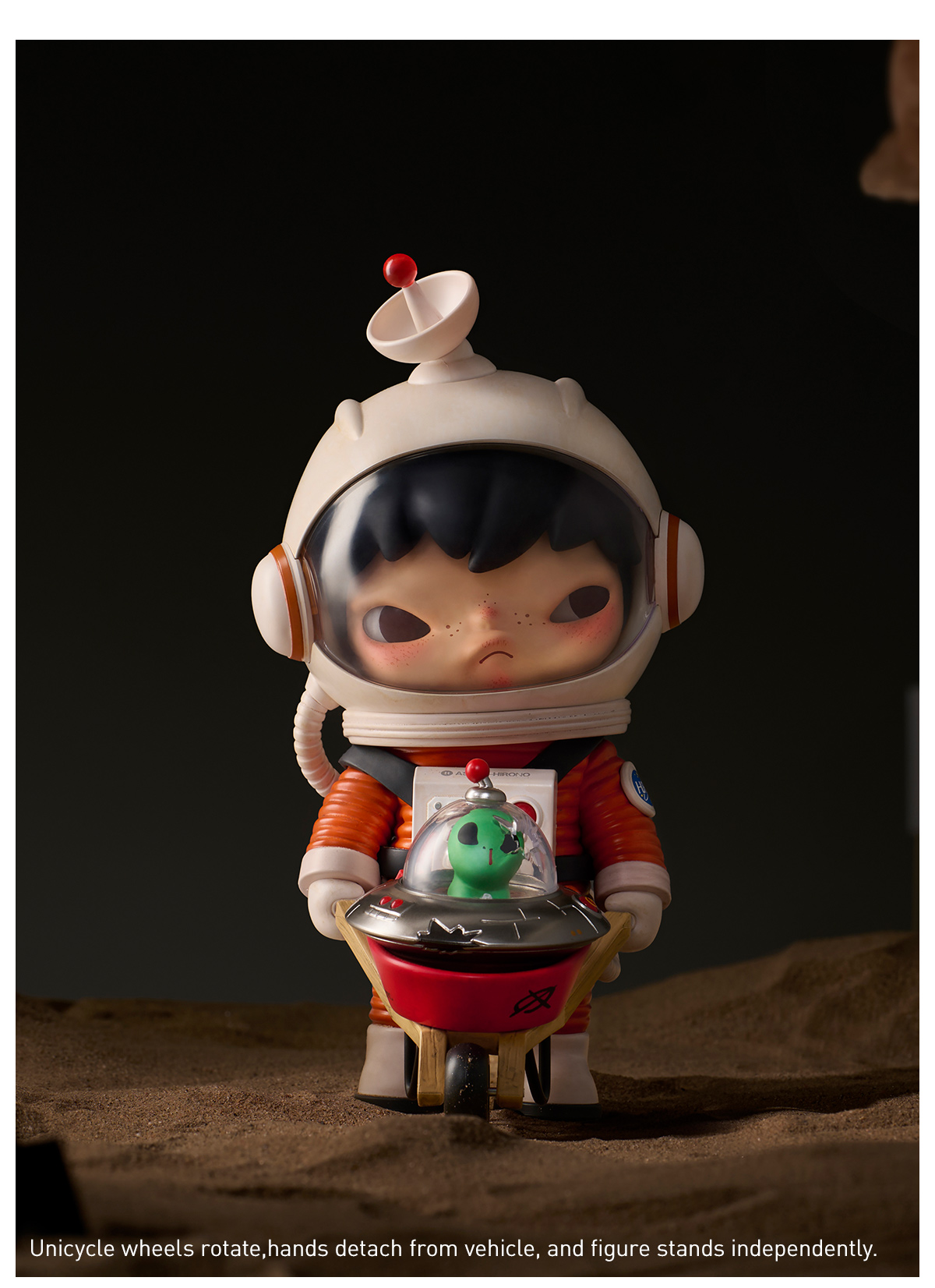 その他 POPMART Hirono Search for Aliens Hirono Searching for Aliens Figurine - 寻找外星人 – Art Toy