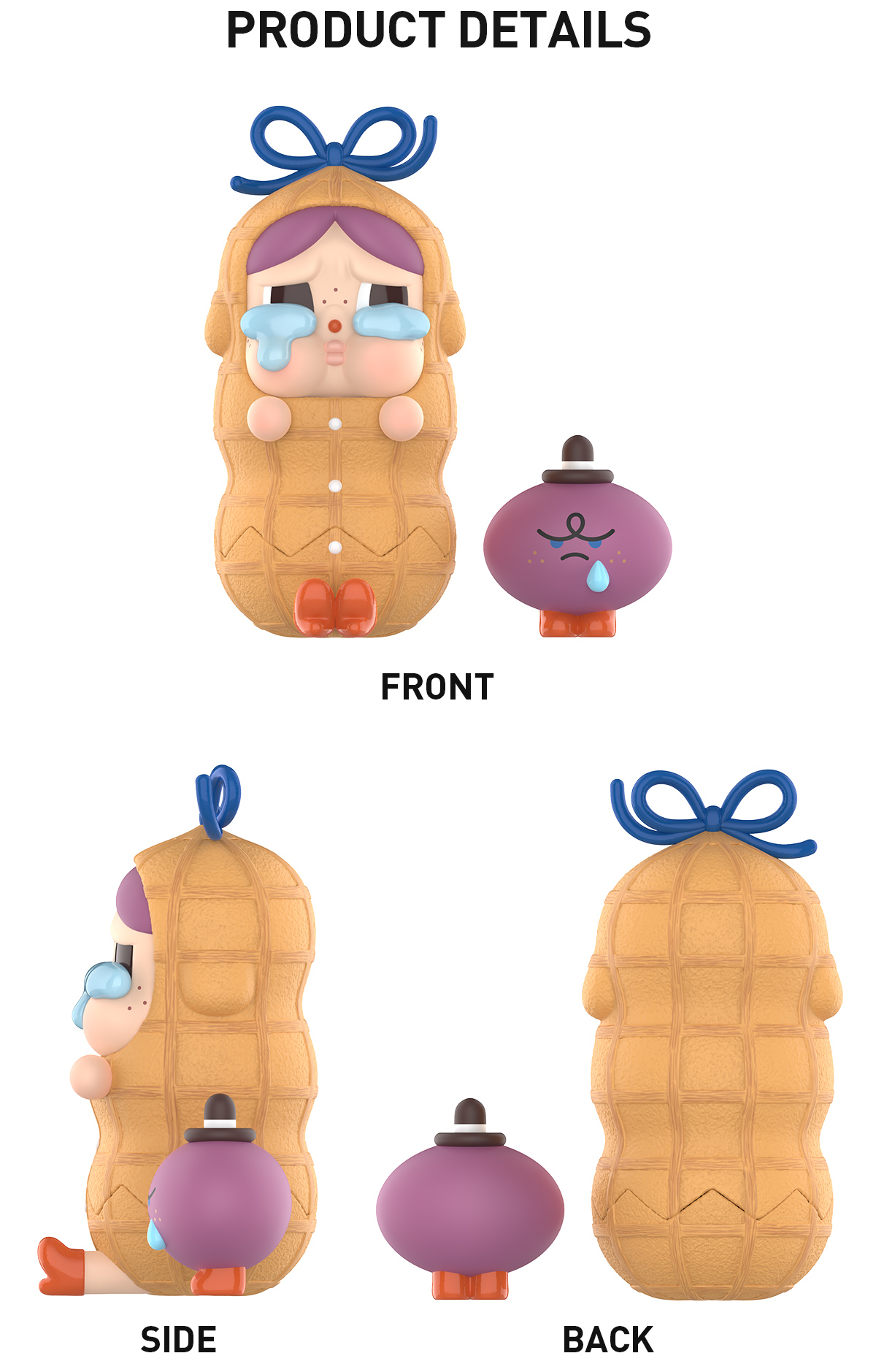 POP MART Crybaby cracked peanut 限定商品 CRYBABY THE CRACKED PEANUT FIGURE - POP MART (United States)