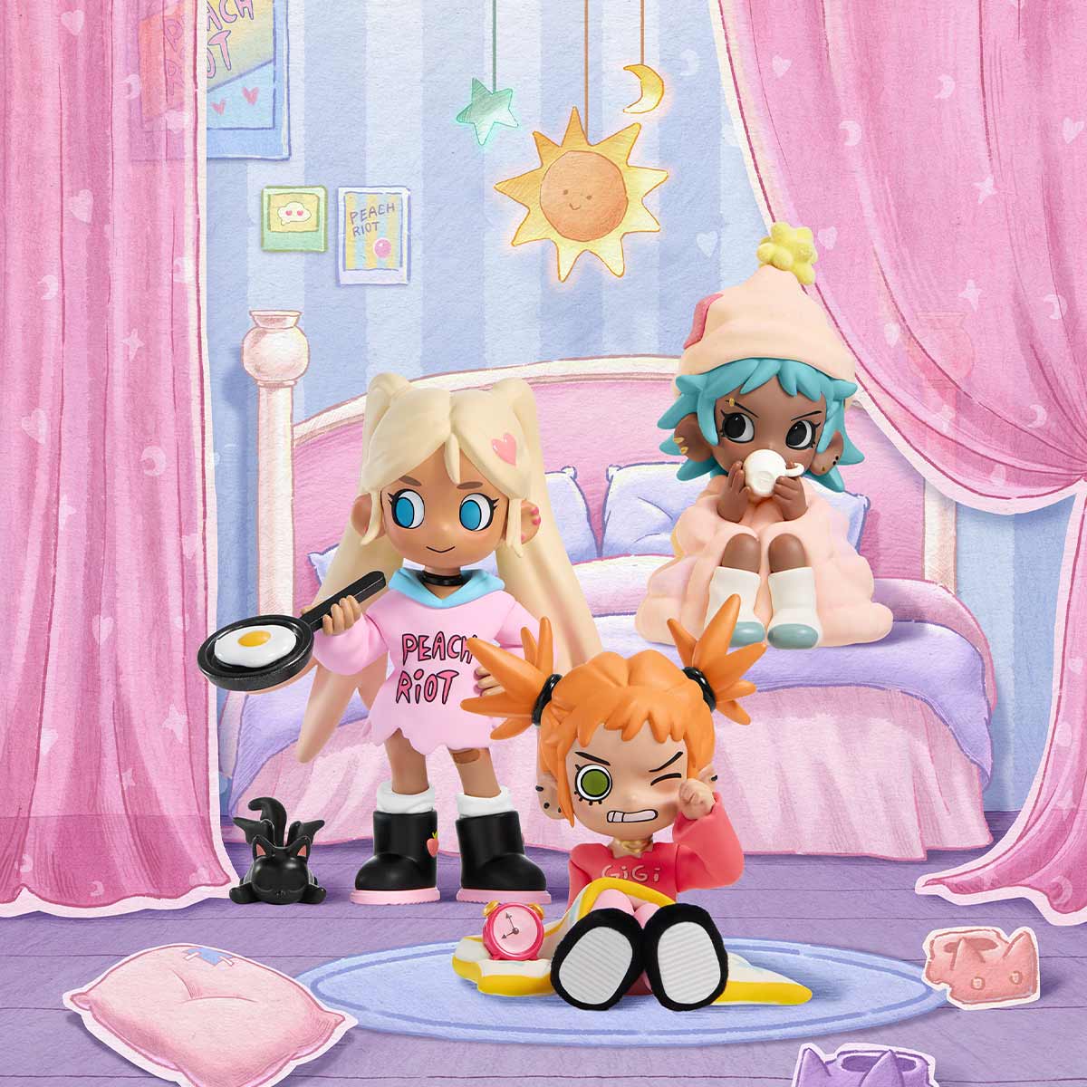 Lil Peach Riot Sleepover Series Figures - POP MART (United