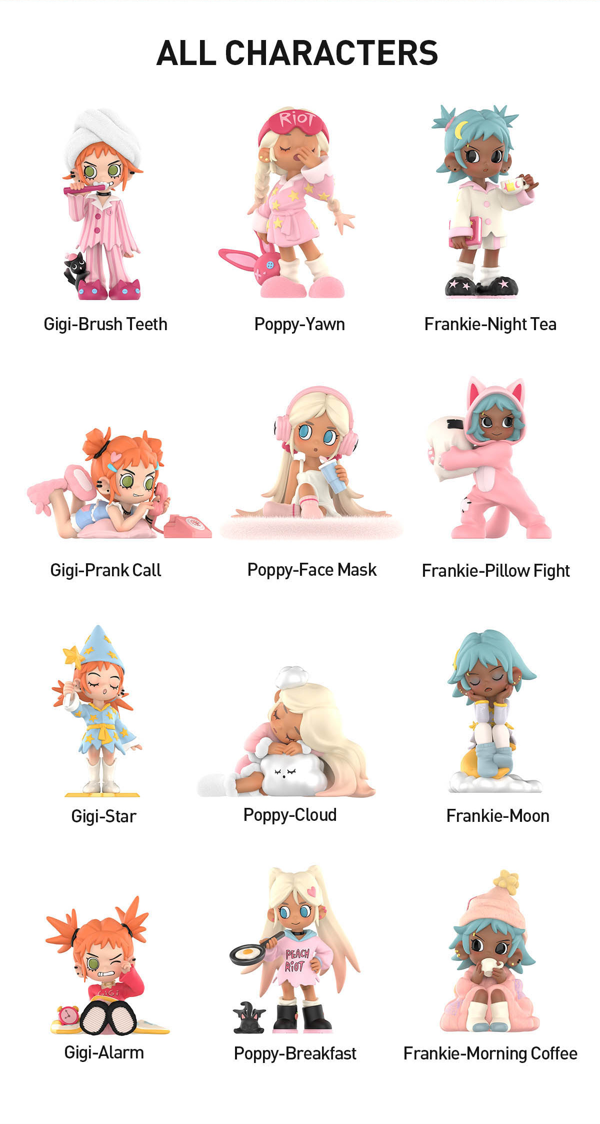 その他 Poppy Dream Lil Peach Riot Sleepover Pop Mart Lil Peach Riot Sleepover Series Poppy Dream Secret