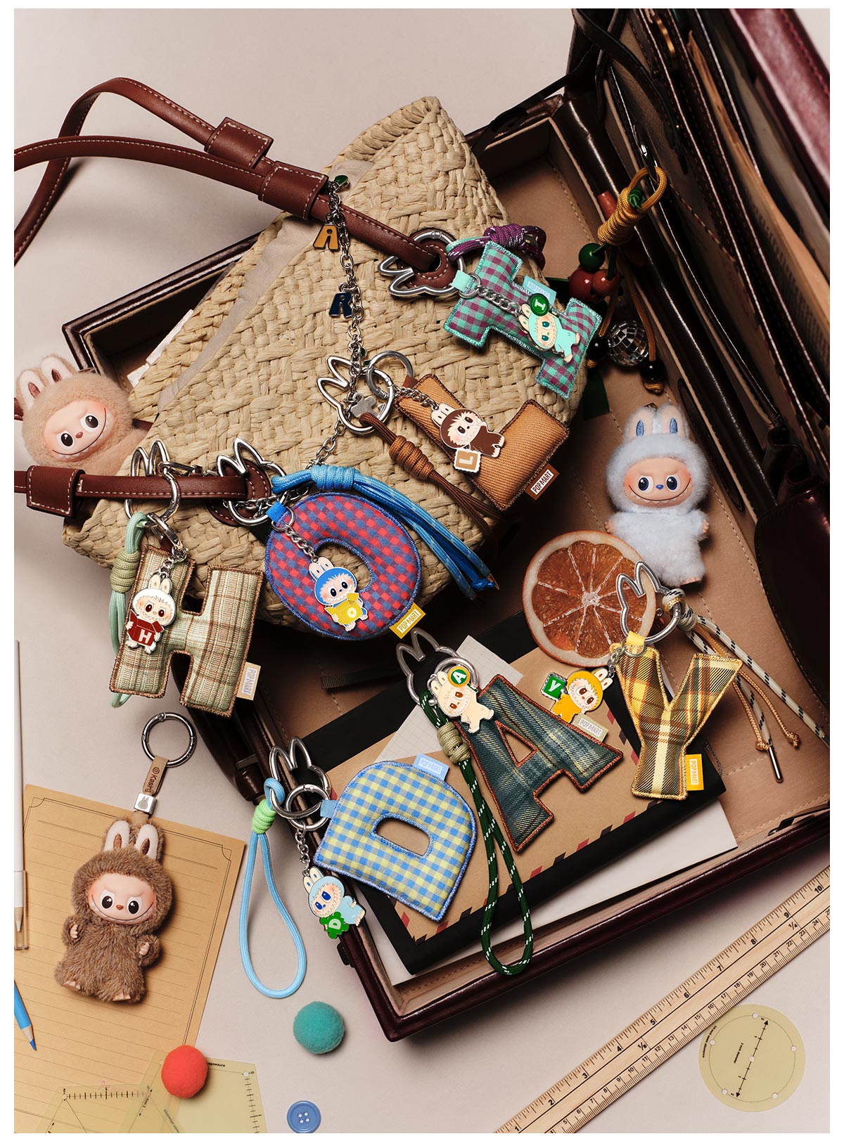 POP NOW:THE MONSTERS Pin for Love Series- Letter Pendant