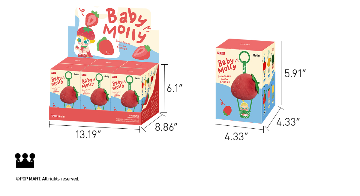 POP NOW:Baby Molly Fruity Aroma Series- Sachet Pendant Blind Box