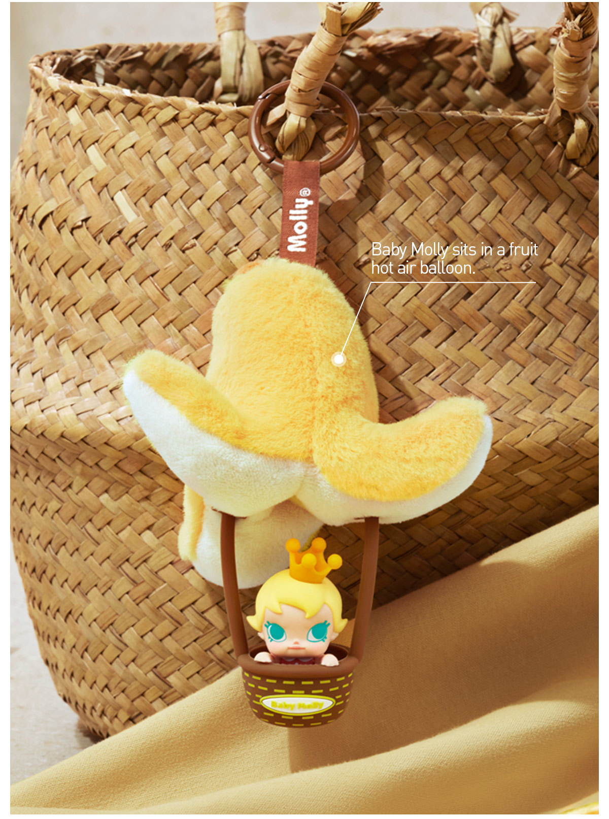 ポップマート ベビーモリー　シークレット　フルーティーアロマ　バナナ POP NOW:Baby Molly Fruity Aroma Series- Sachet Pendant Blind