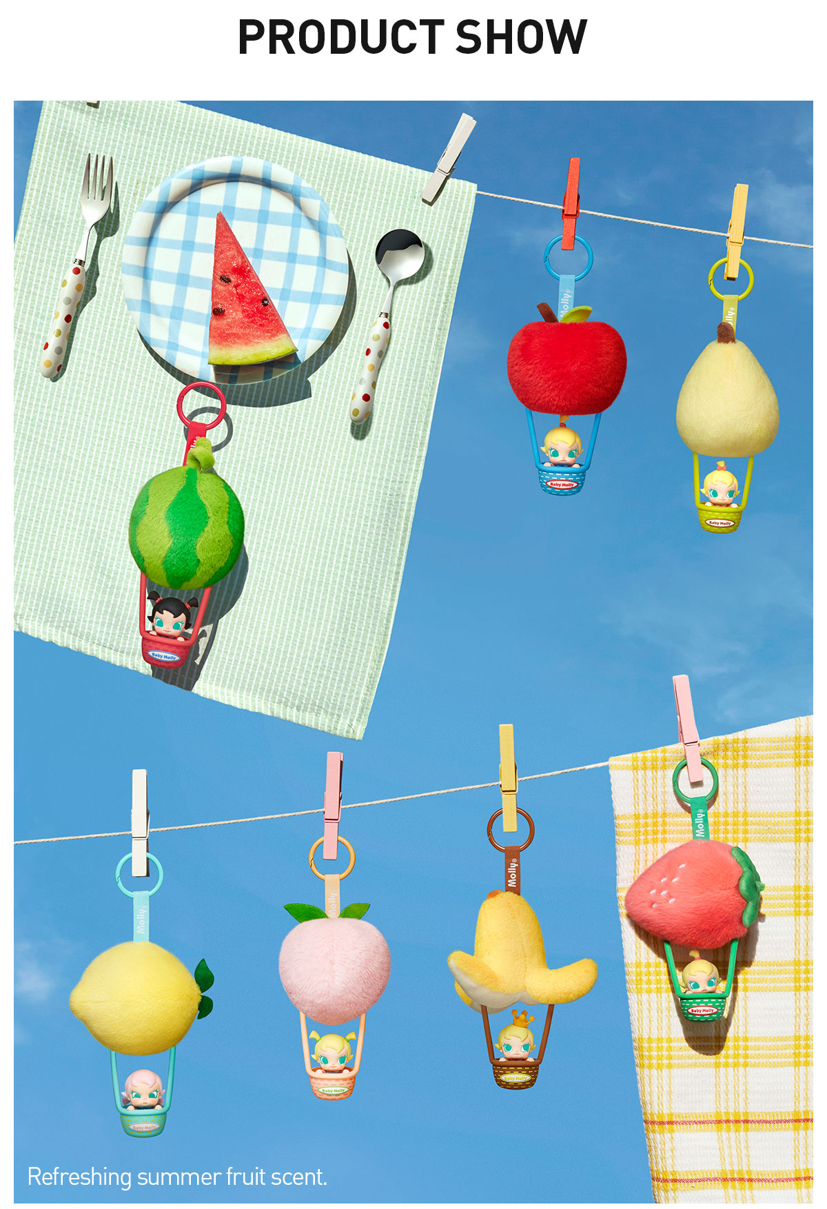 Baby molly fruity aroma シリーズ サシェペンダント　2種 POP NOW:Baby Molly Fruity Aroma Series- Sachet Pendant Blind