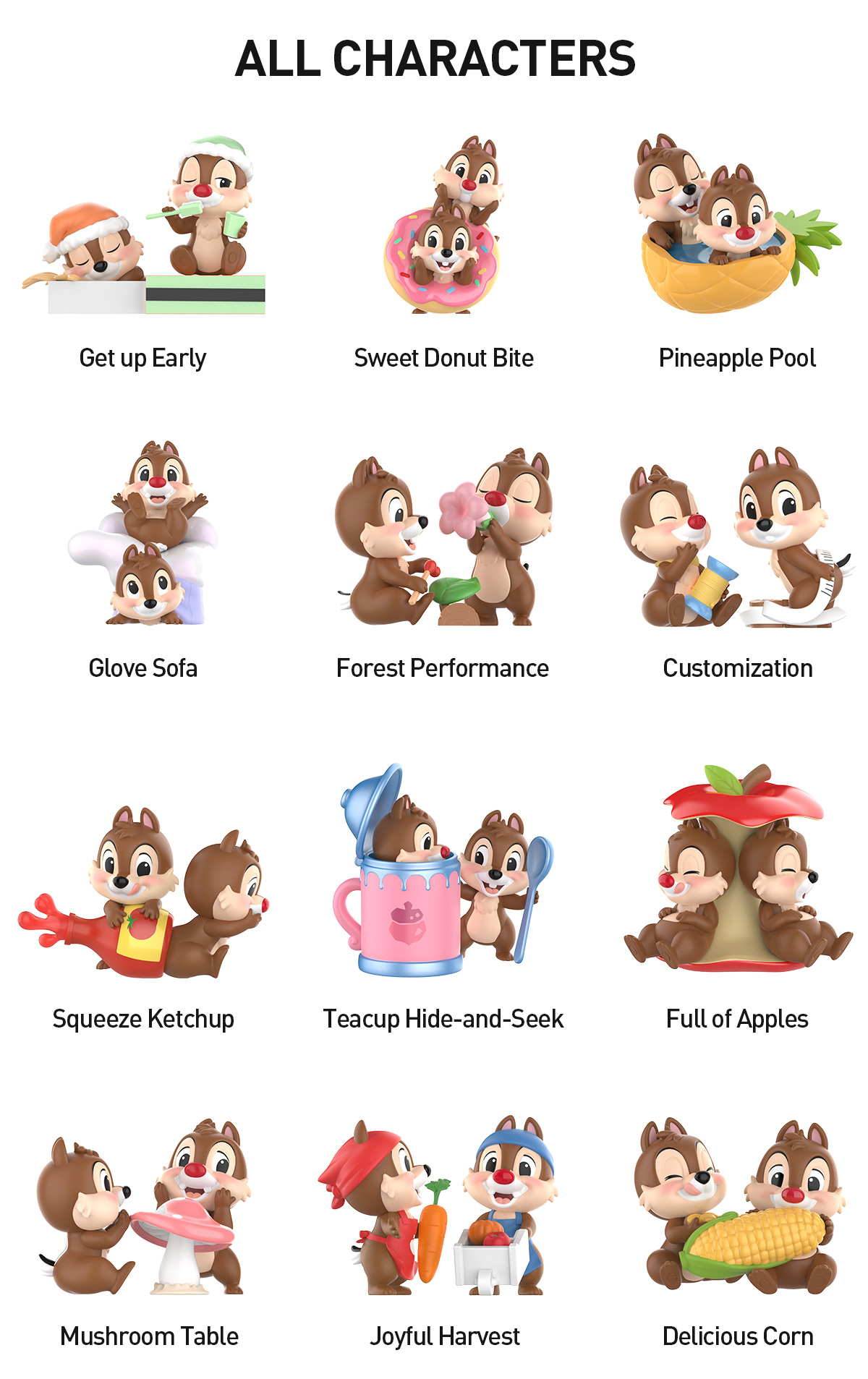 その他 POP MART Chip'n'Dale Fun-lovingBrothers Disney Chip 'n' Dale Fun-loving Brothers Series Figures - POP MART