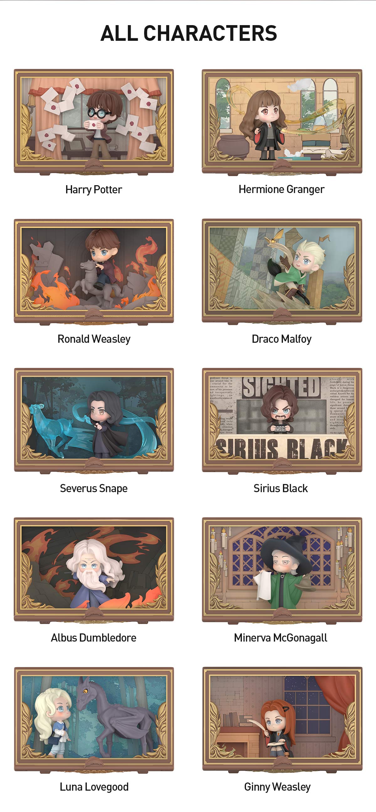 Harry Potter:Hogwarts Biographical Series Scene Sets - POP MART