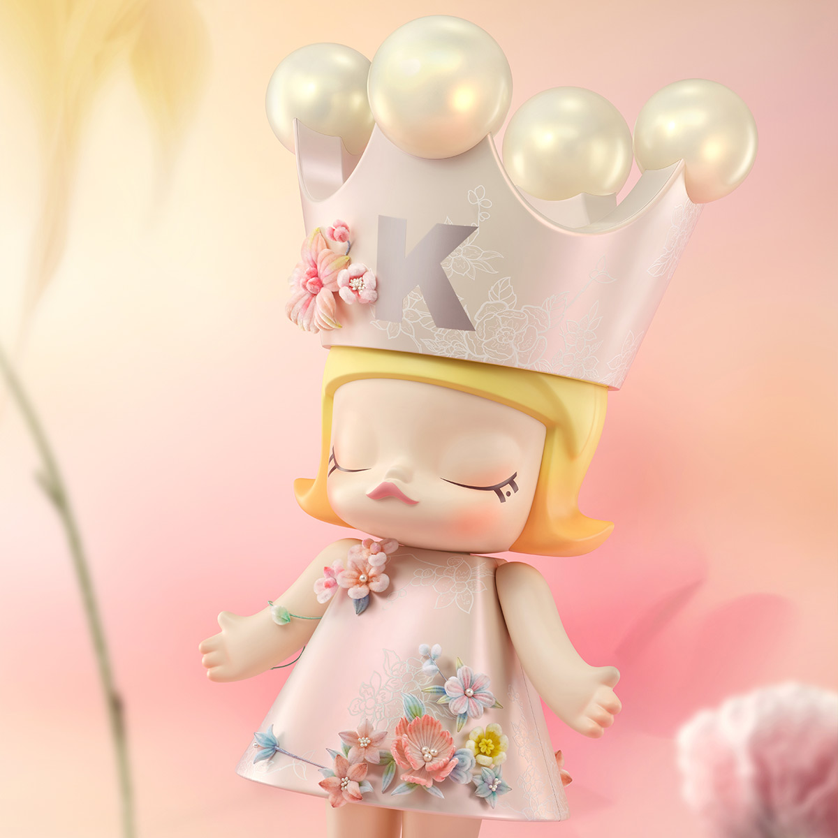 MEGA ROYAL MOLLY 1000% Velvet Flowers - POP MART (United States)