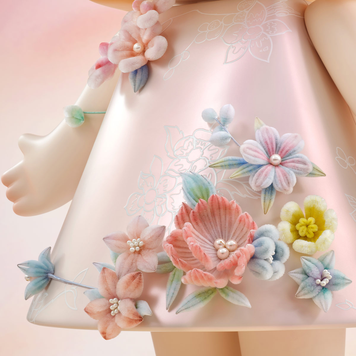 MEGA ROYAL MOLLY 1000% Velvet Flowers - POP MART (United States)