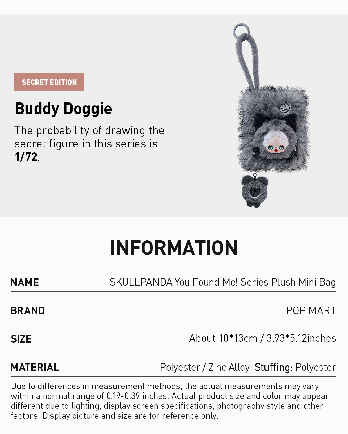 SKULLPANDA You Found Me！Series Plush Mini Bag - POP MART