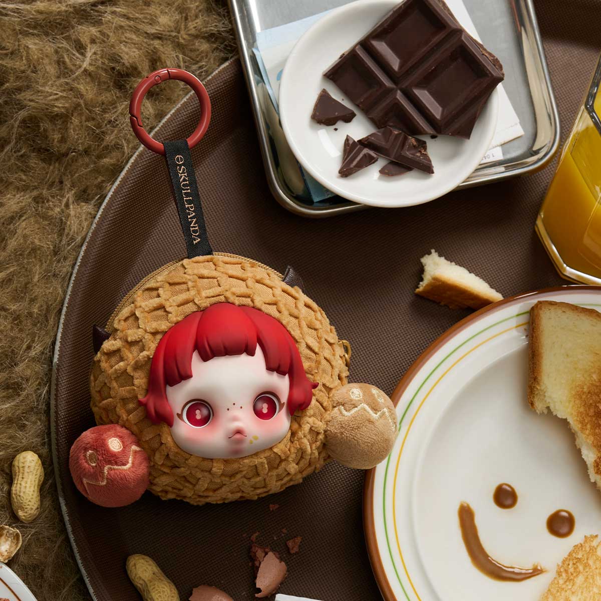 POPMART SKULLPANDA muffin AirPodsケース SKULLPANDA You Found Me！Series Earphone Bag-Moldy Muffin