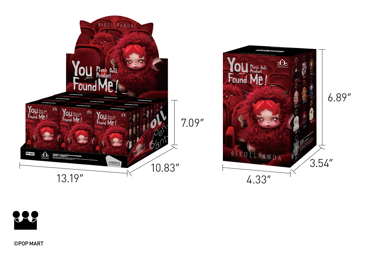 SKULLPANDA You Found Me! Series Plush Doll Pendant - POP MART