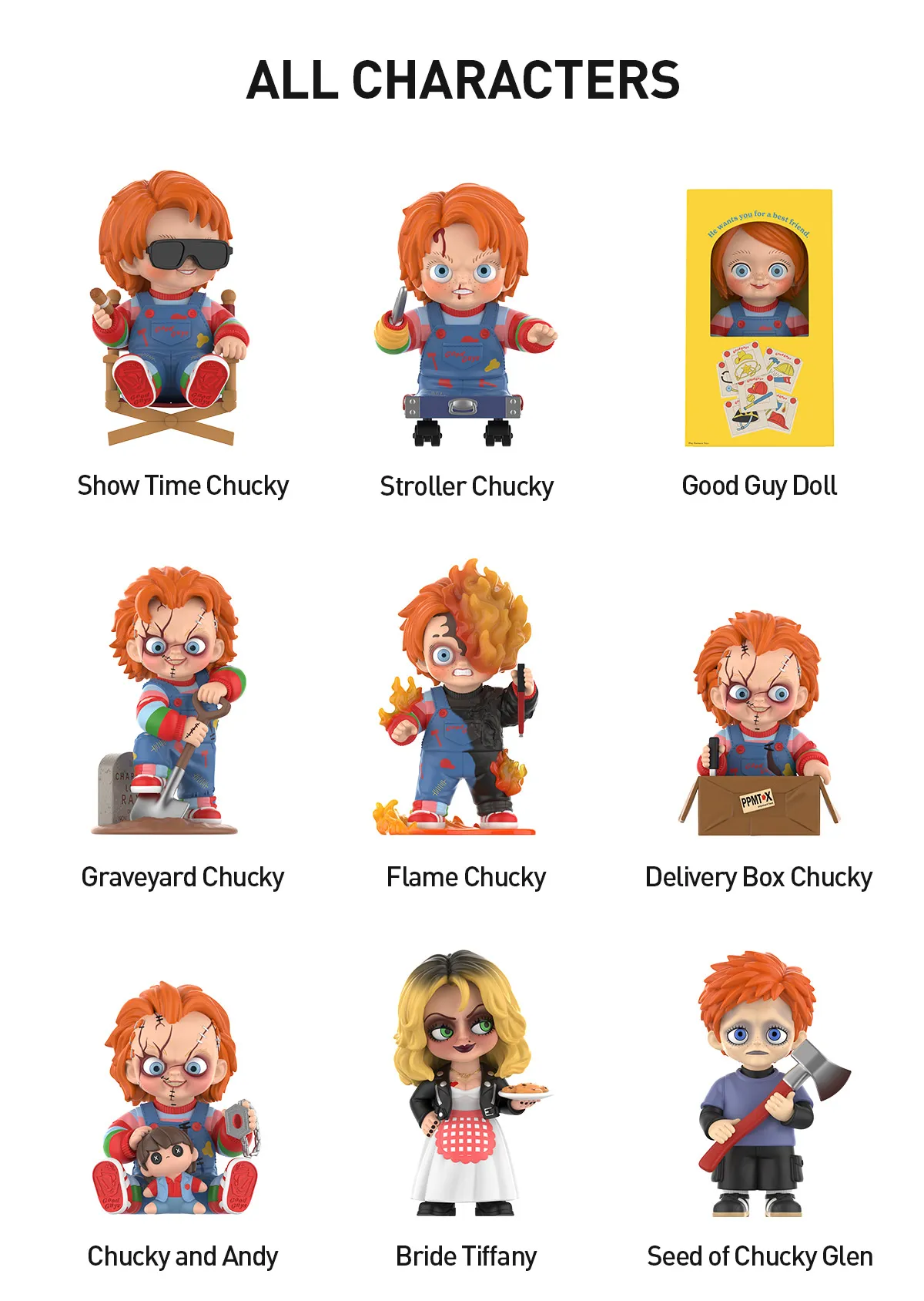 POP NOW:Chucky Franchise Series Figures - POP MART (Canada)