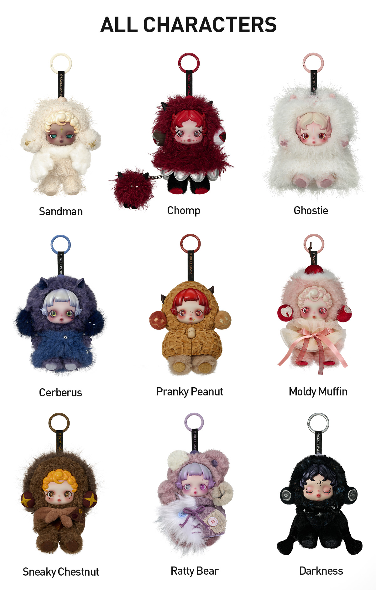 POP MART SKULLPANDA You Found Me! アソート Pop Mart SKULLPANDA You Found Me! Series Plush Doll Pendant