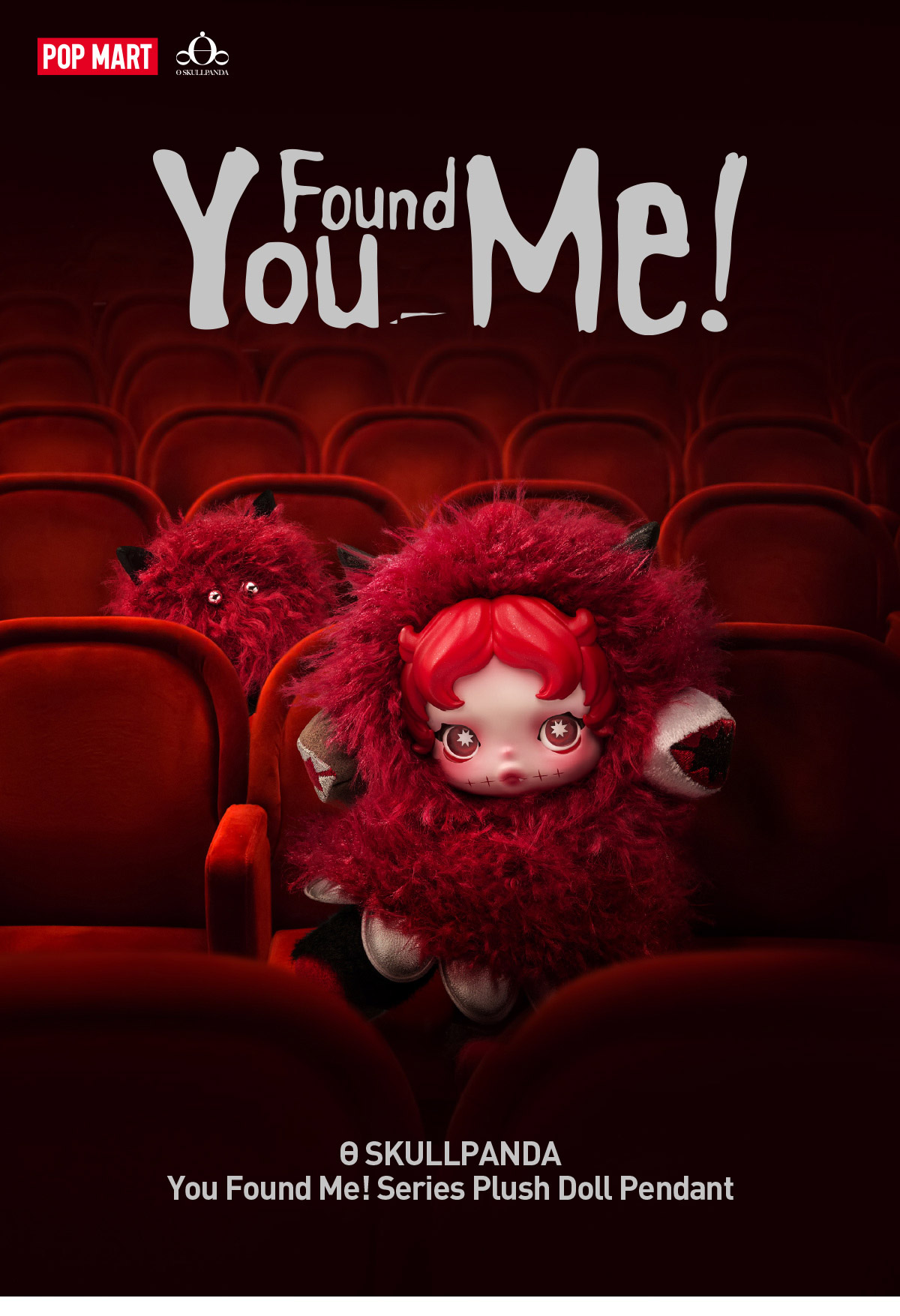 スカルパンダ SKULLPANDA You Found Me! chomp POP NOW:SKULLPANDA You Found Me! Series Plush Doll Pendant