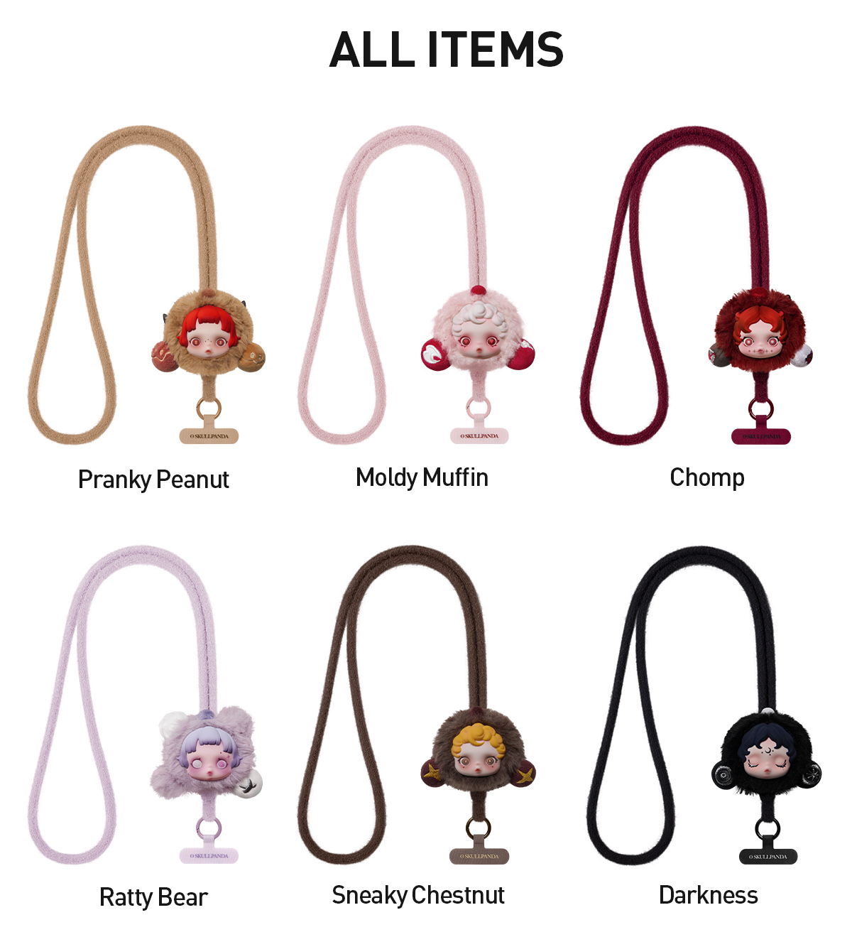 skullpanda You Found Me! スマホストラップ アソート SKULLPANDA You Found Me！Series Phone Lanyard - POP MART (Japan)