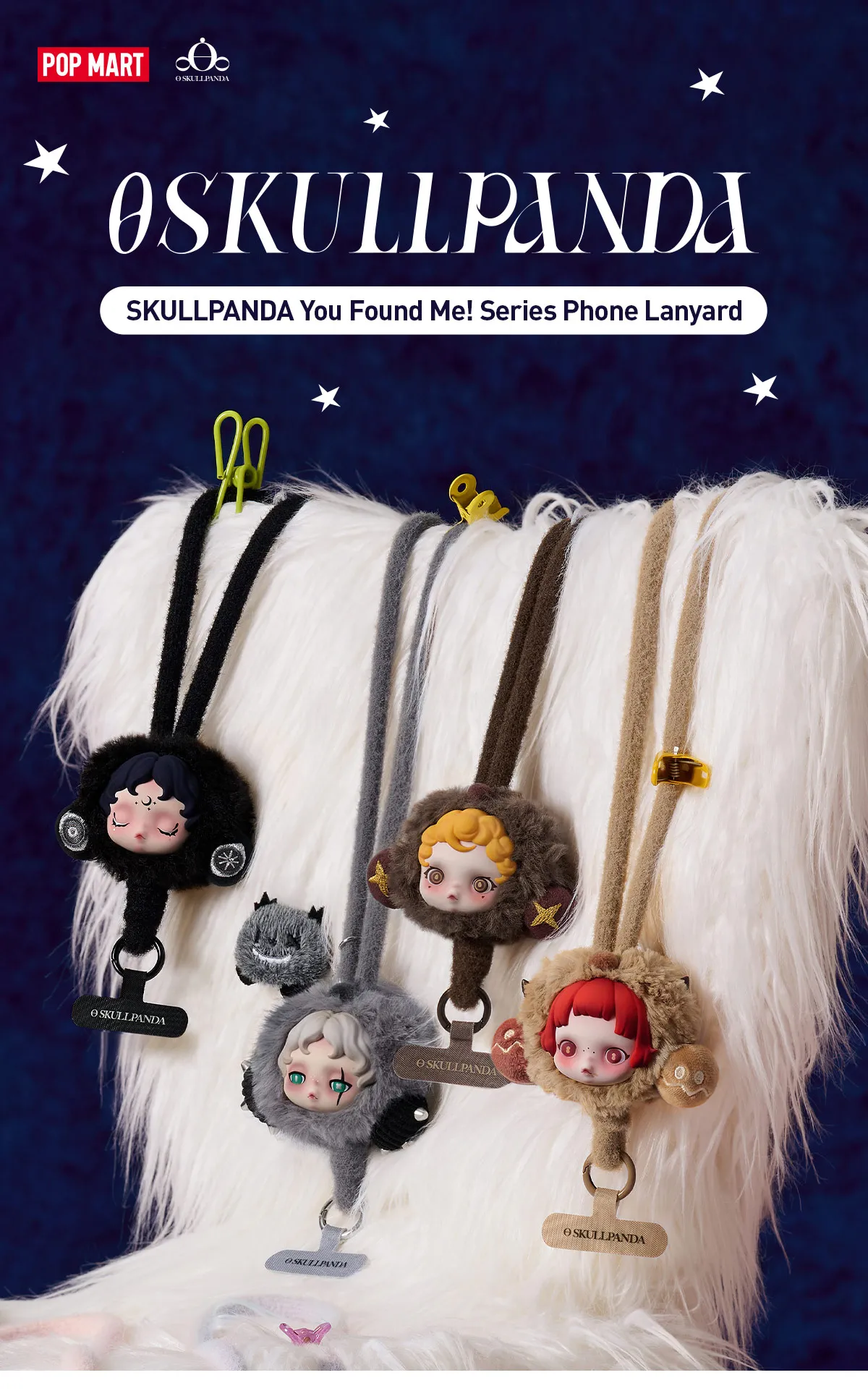 POP NOW:SKULLPANDA You Found Me！Series Phone Lanyard - POP MART 