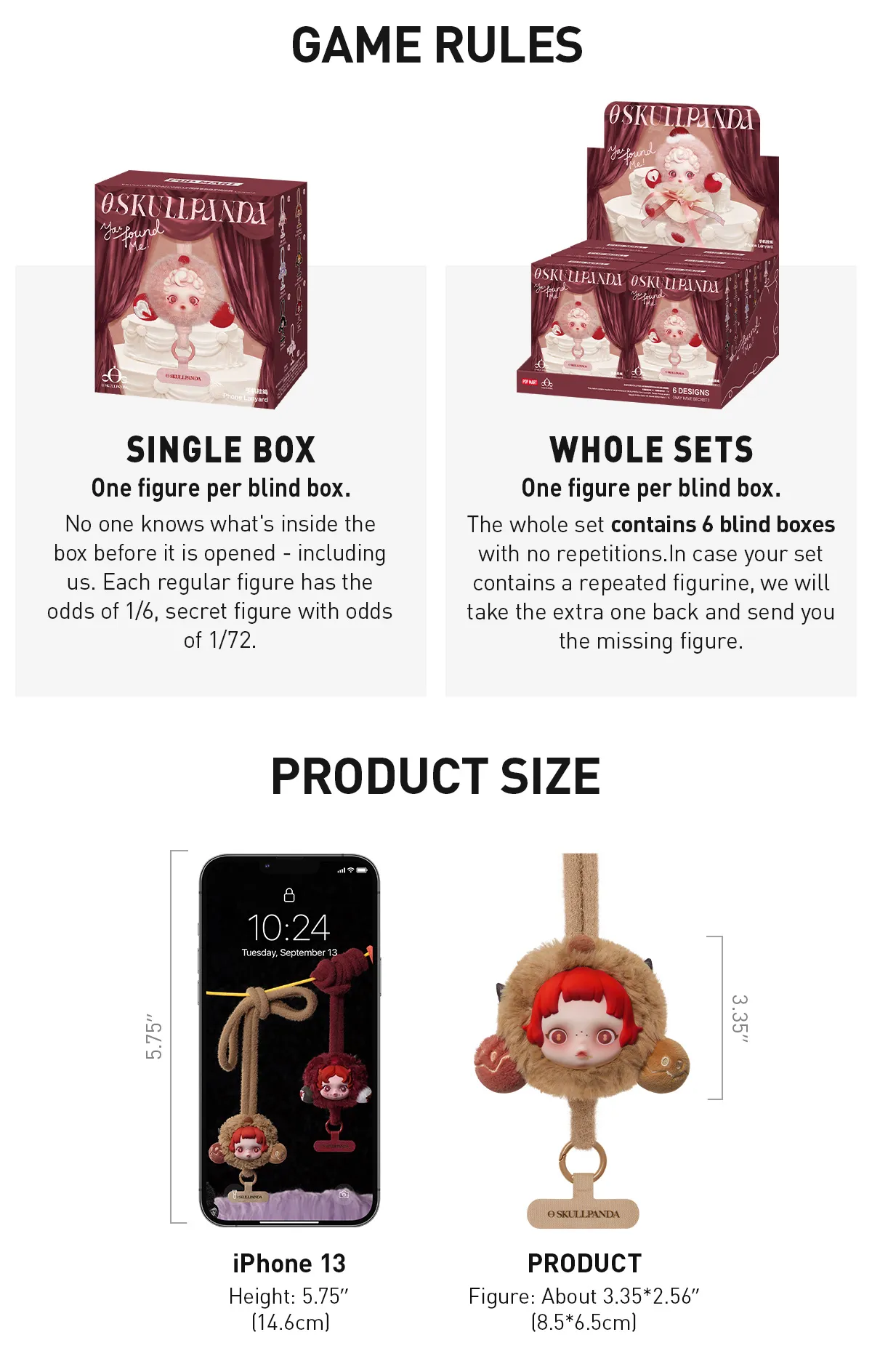 POP NOW:SKULLPANDA You Found Me！Series Phone Lanyard - POP MART 