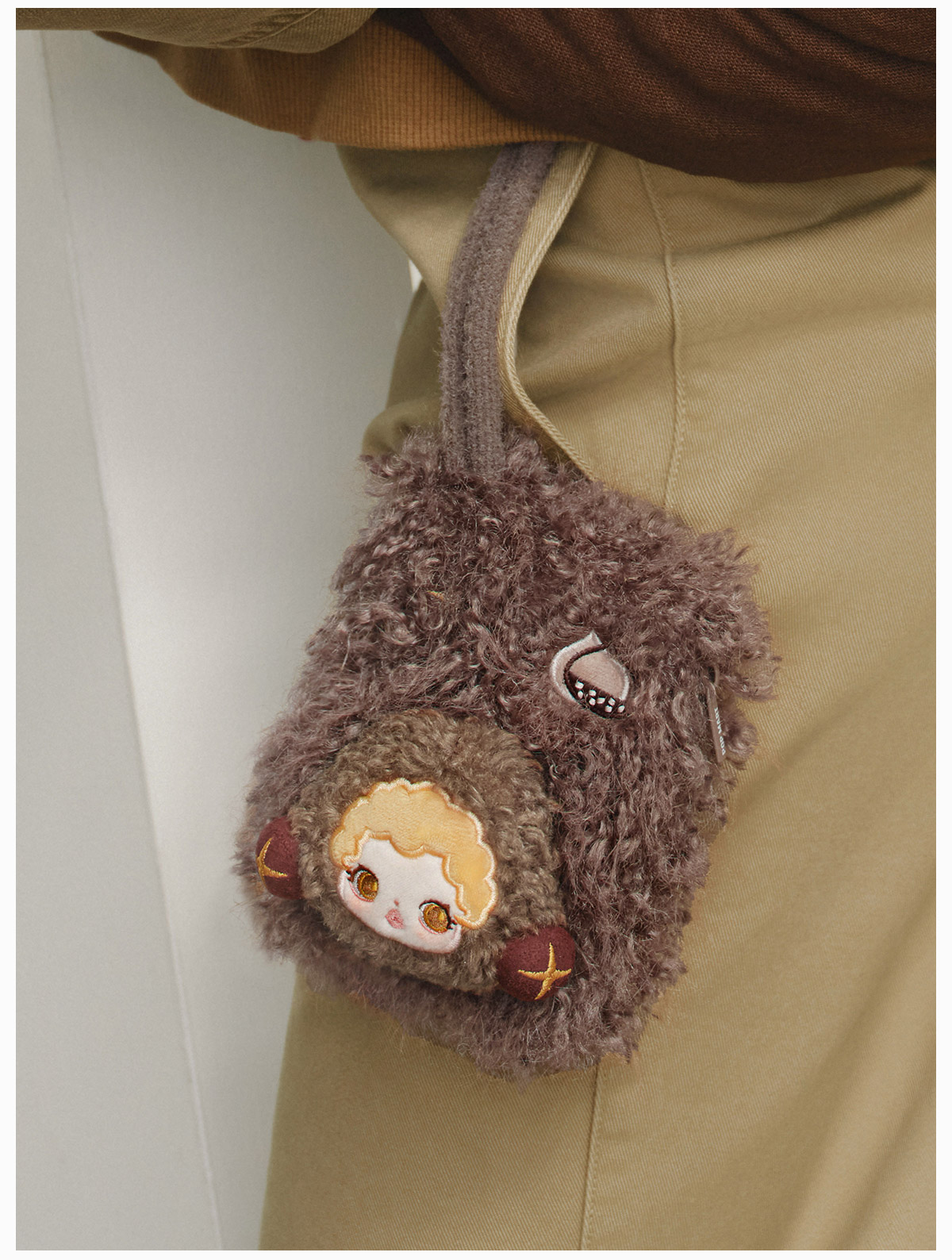 POP NOW:SKULLPANDA Bedside Monster Series Plush Mini Bag - POP