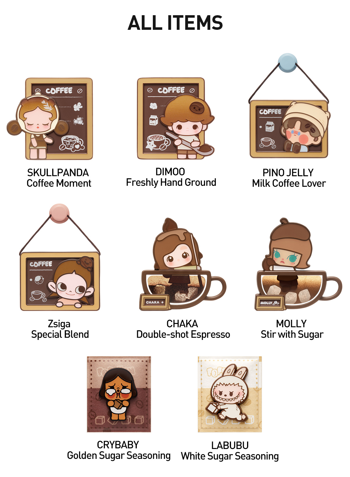 【POPMART】coffee factory シリーズ【Zsiga】 Pop Mart POP BEAN Coffee Factory Series ZSIGA Decoration