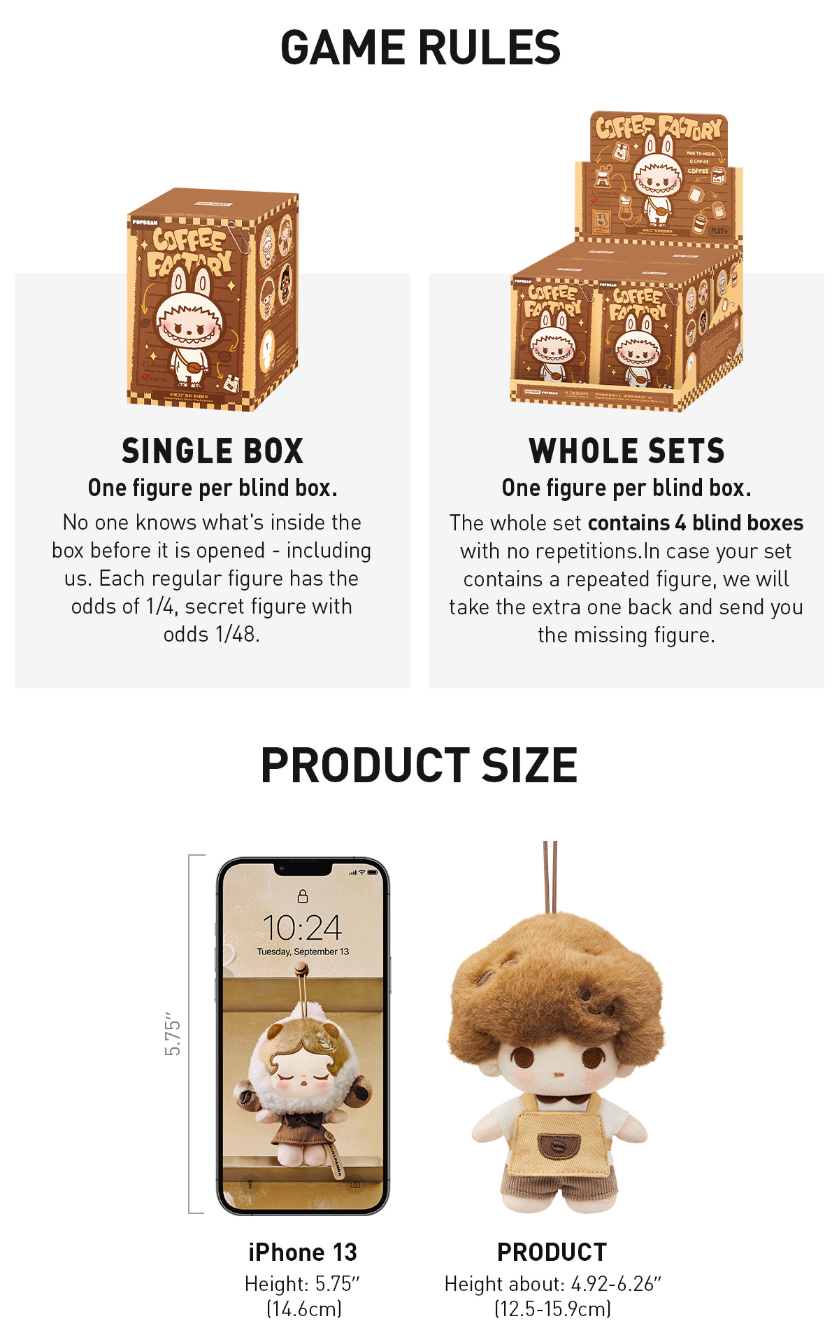 【POPMART】coffee factory シリーズ【CHAKA】 Pop Mart POP BEAN Coffee Factory Series CHAKA Decoration