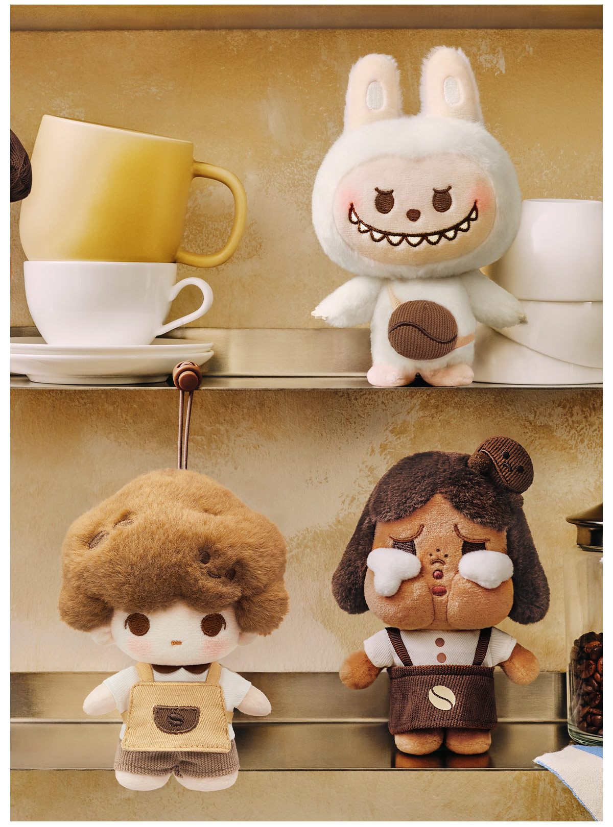 【POPMART】coffee factory シリーズ【CHAKA】 POP NOW:POP BEAN Coffee Factory Series-Plush Pendant - POP