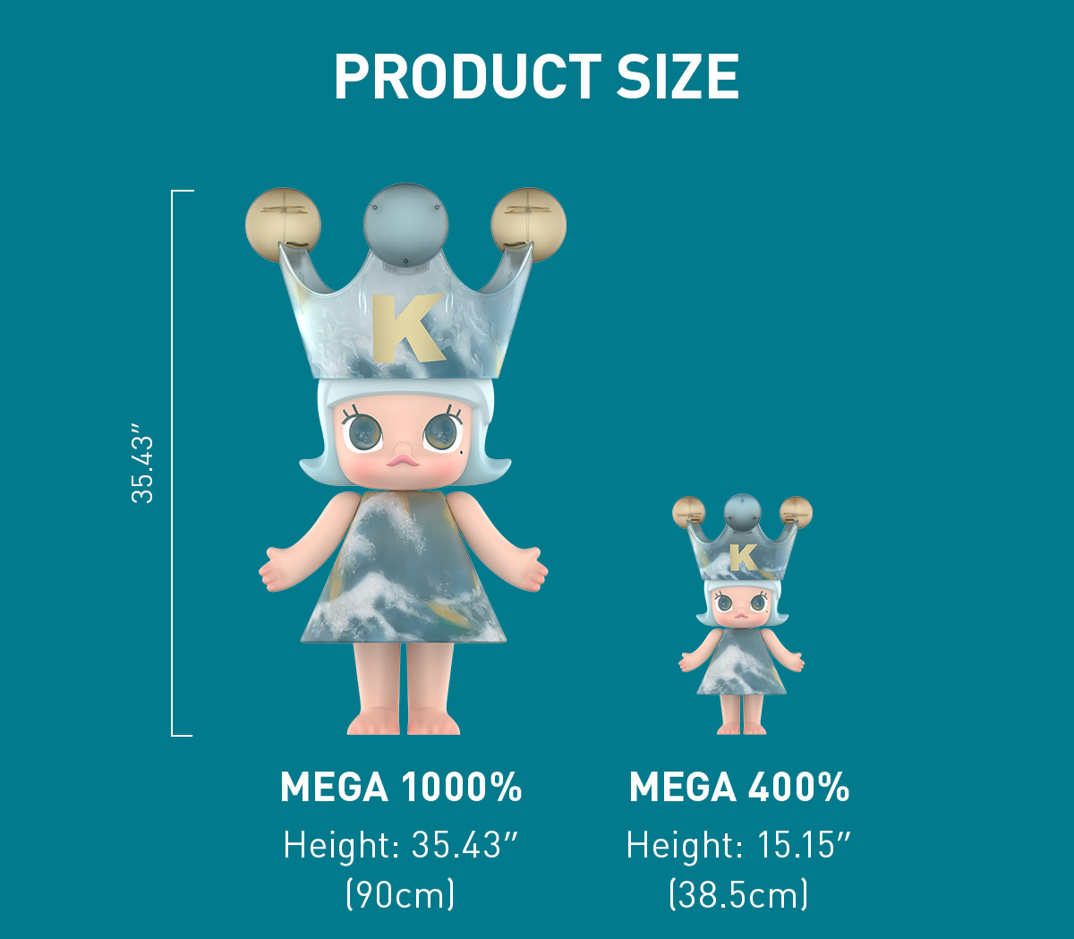 その他 MEGA  MOLLY 400% DIDI TO LOVE MEGA ROYAL MOLLY 400% DIDI-TO LOVE - POP MART (United States)