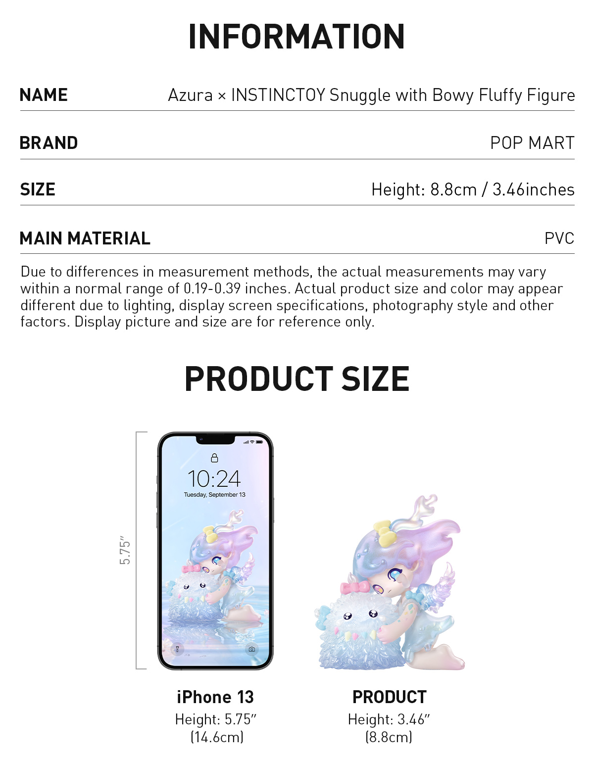 Azura × INSTINCTOY POPMART Azura × INSTINCTOY Snuggle with Bowy Fluffy Figure - POP