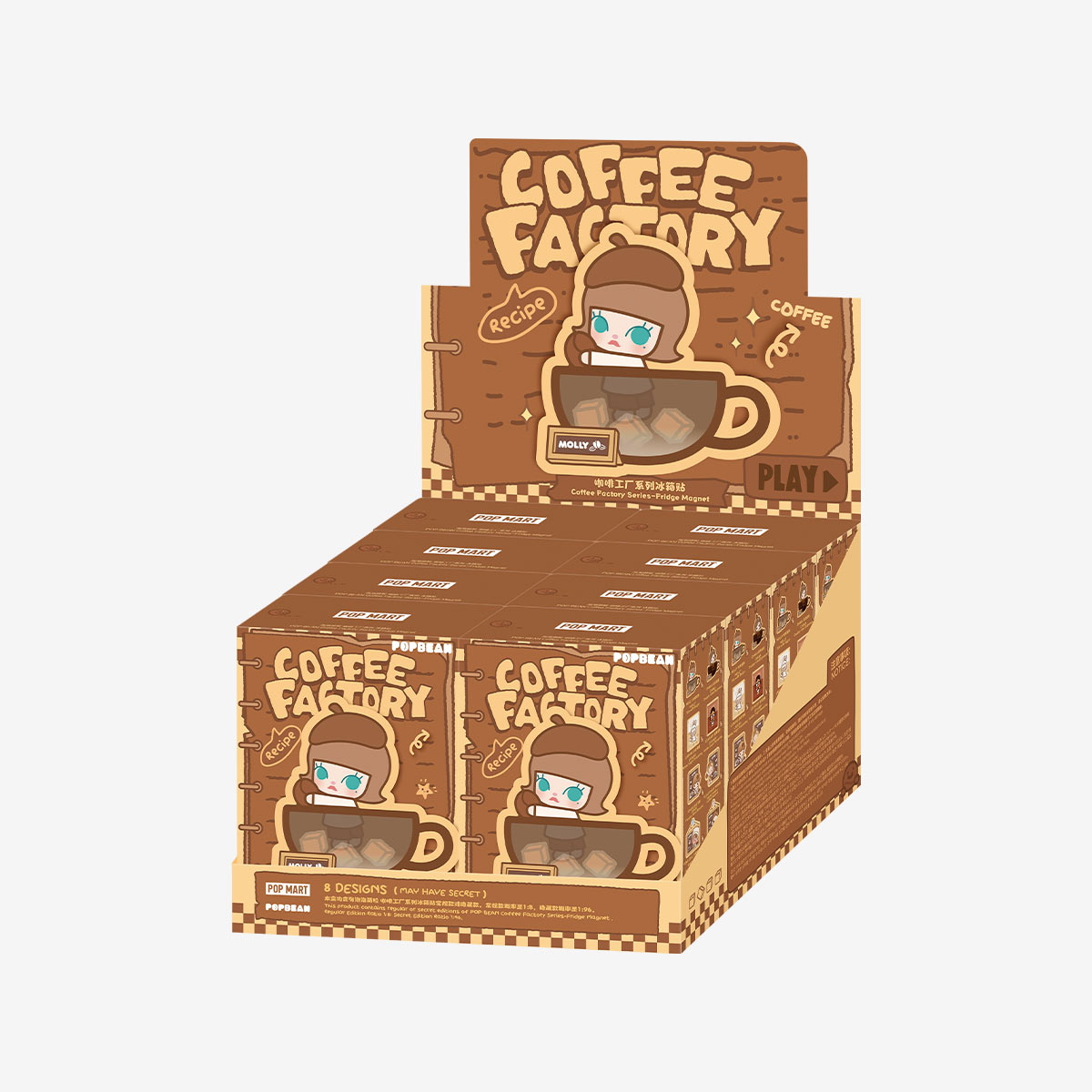 POP BEAN Coffee Factory Series-Fridge Magnet｜POP MART US Official