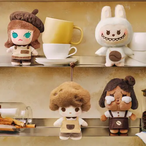 POP BEAN Coffee Factory Series-Plush Pendant